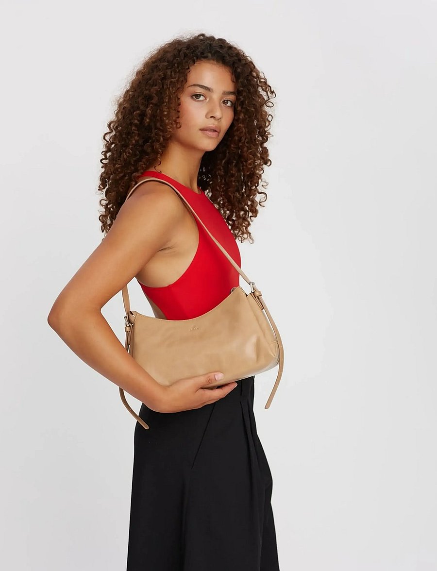 Adax - Milano shoulder bag Cecilia - speciella tillfällen - sand - 4