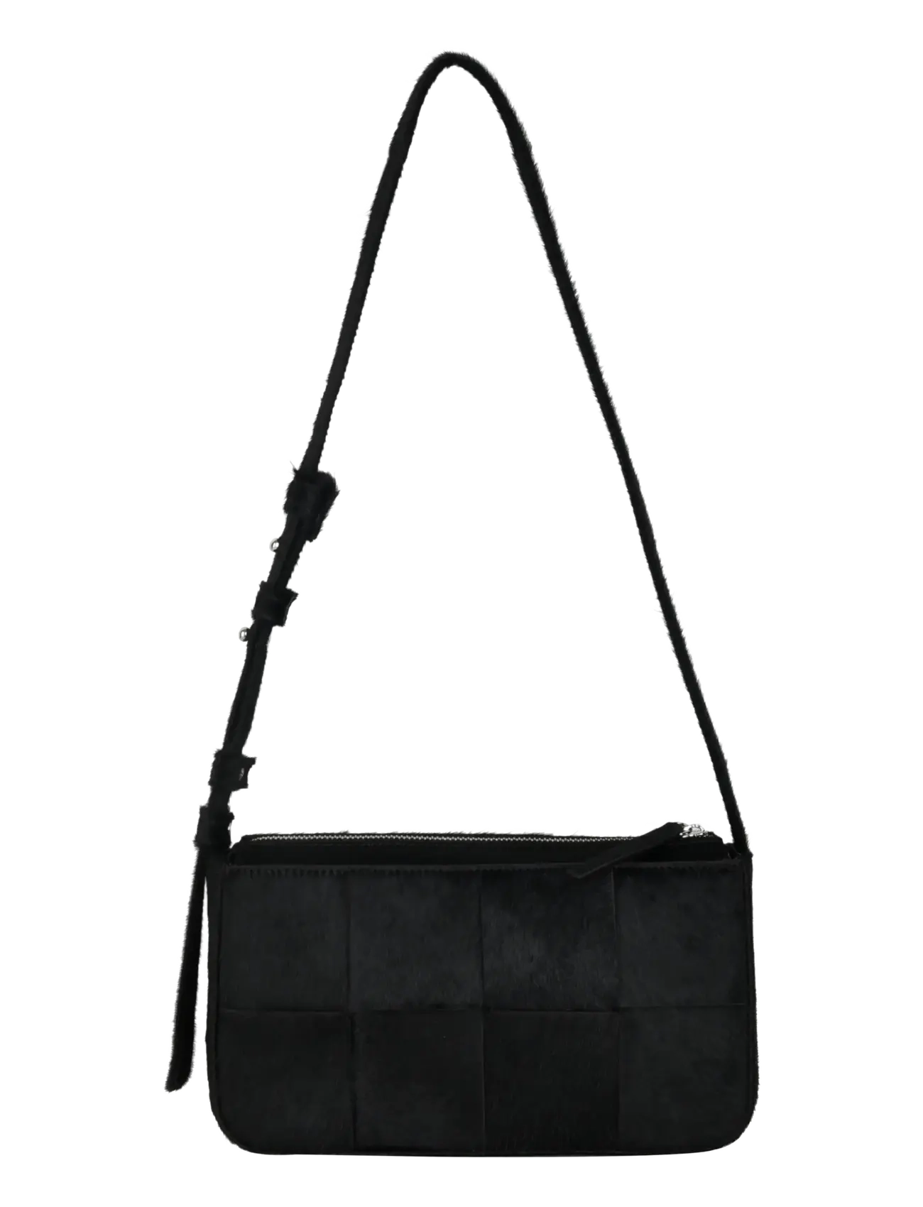 Molino braided shoulder bag Shelly - BLACK