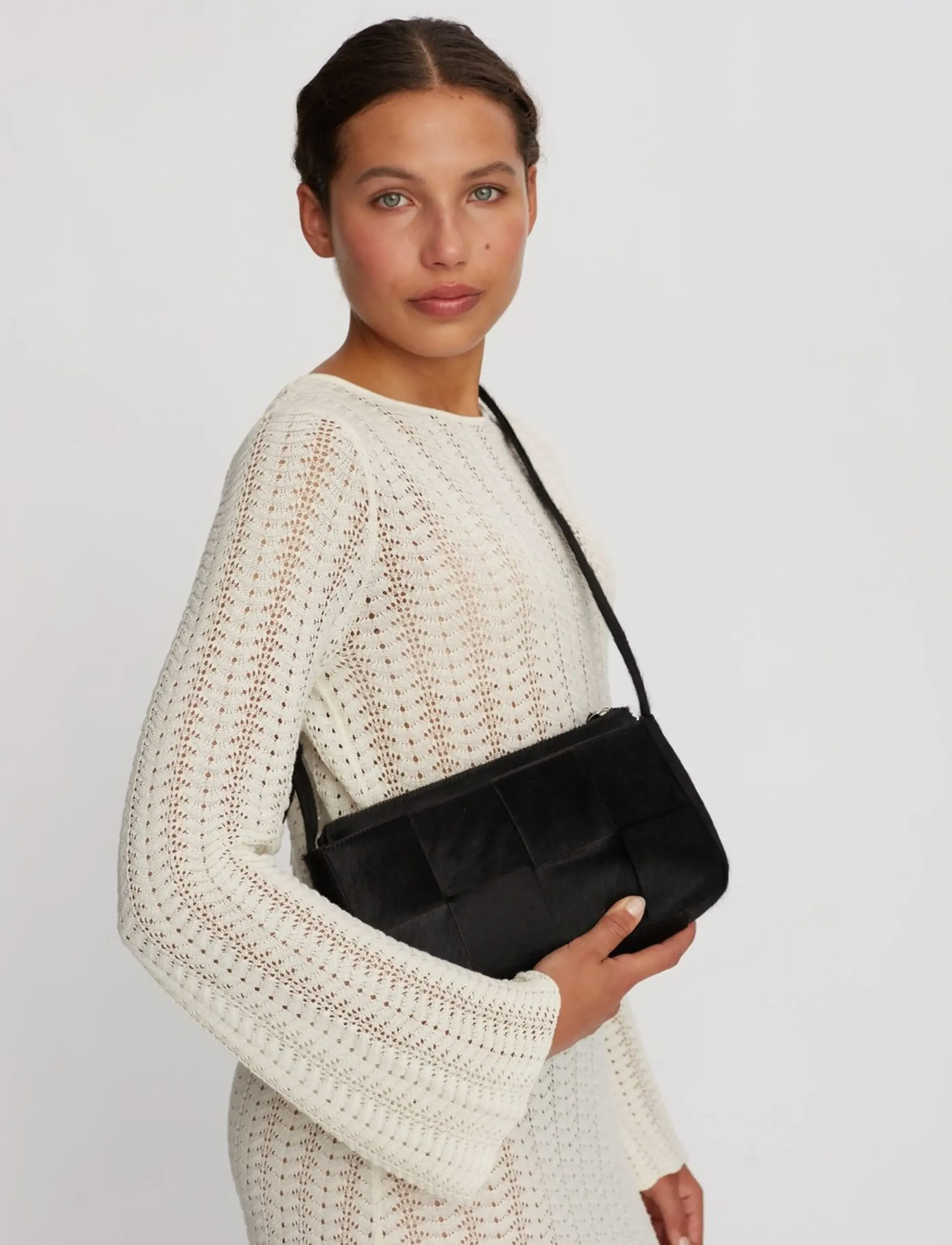 Adax - Molino braided shoulder bag Shelly - fashion trends - black - 5