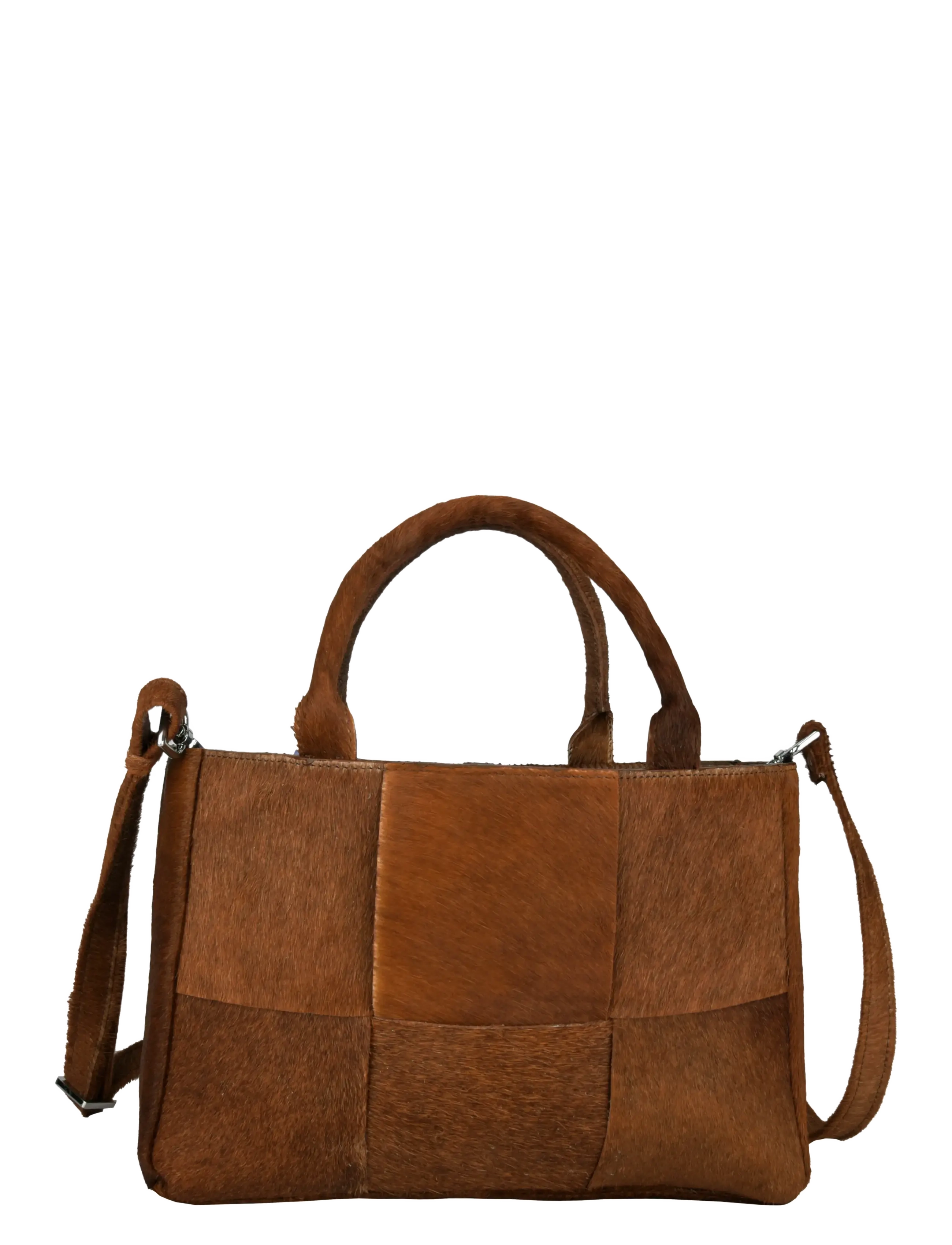 Adax Molino braided handbag Harper - Skuldertasker - CARAMEL / brown