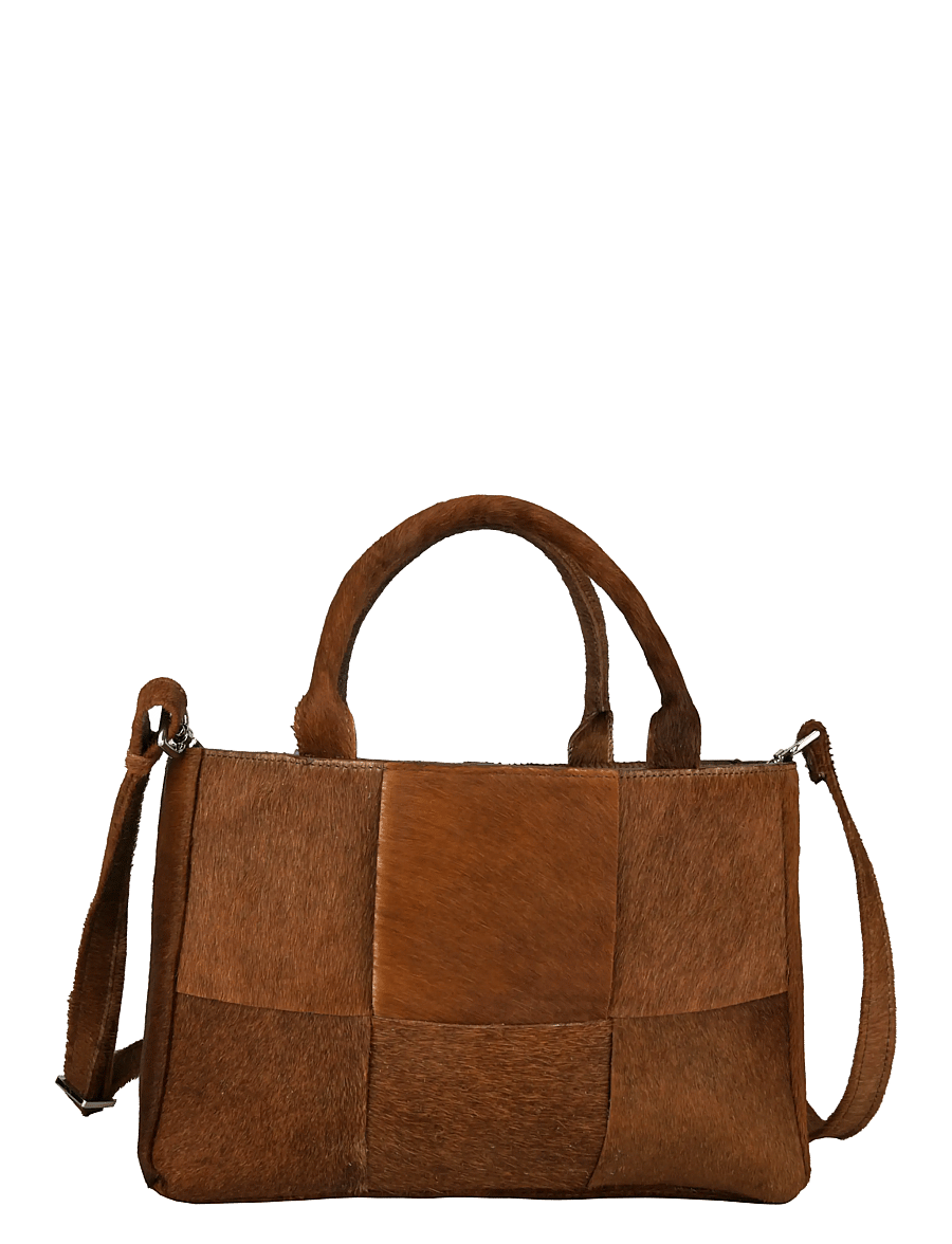 Adax - Molino braided handbag Harper - modetrender - caramel - 1