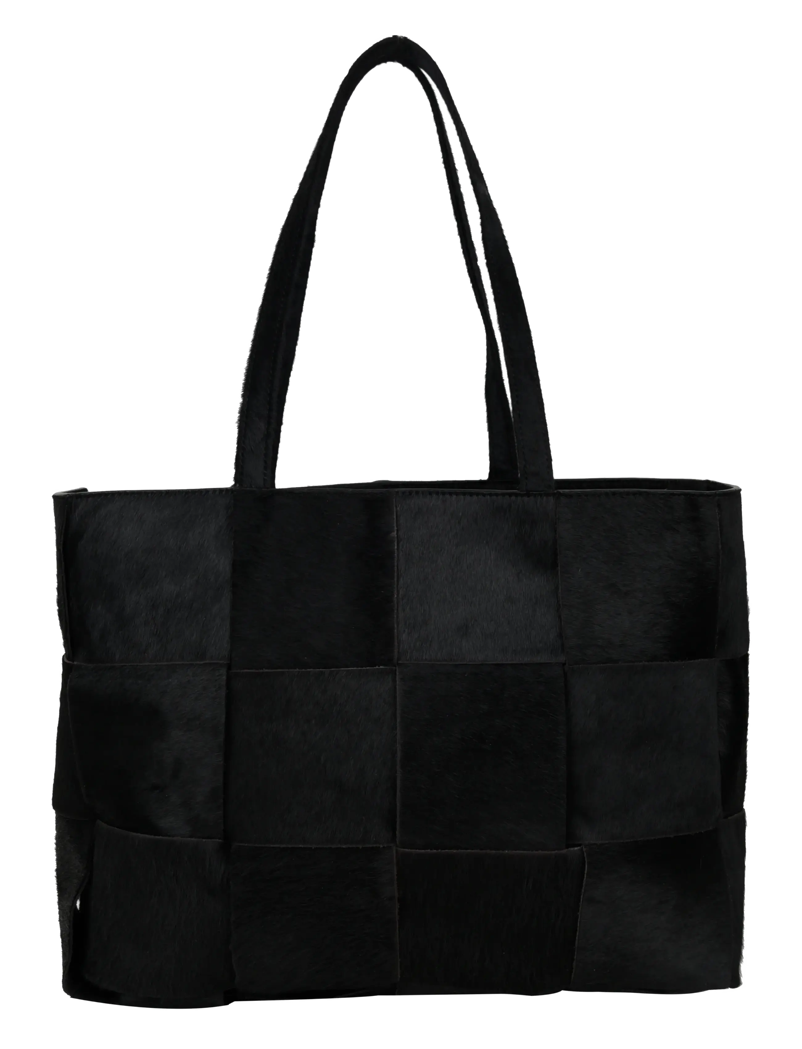 Molino braided handbag Olympia - BLACK