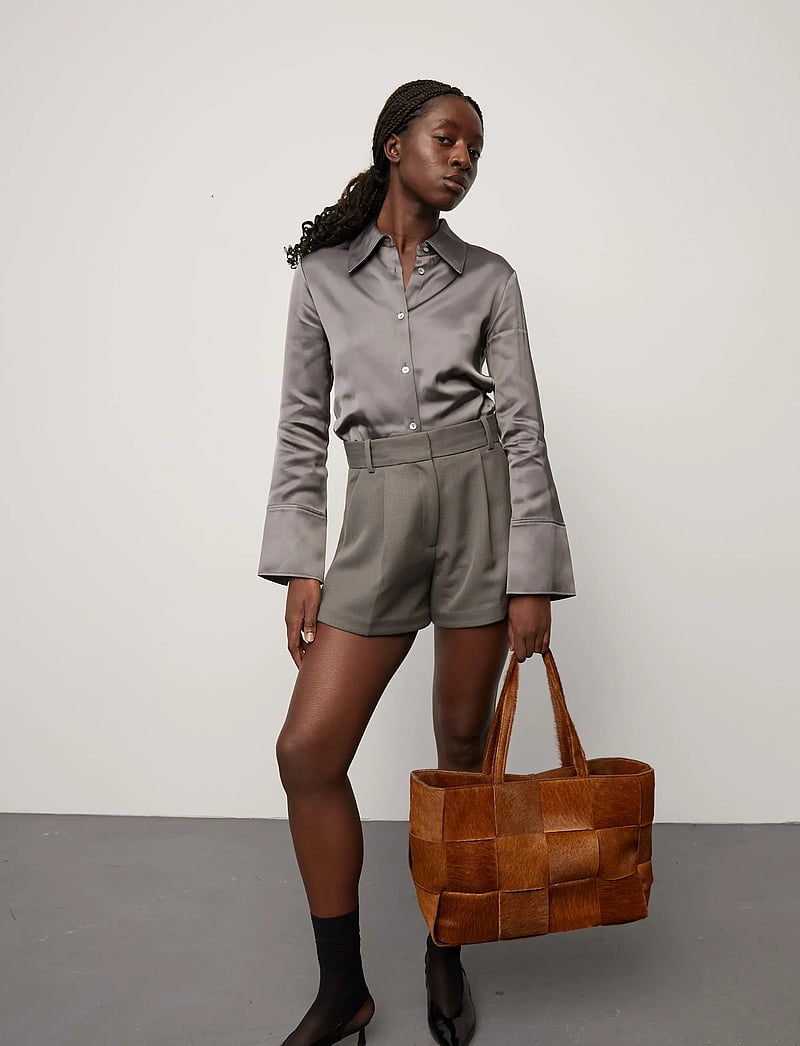 Adax - Molino braided handbag Olympia - shoppingväskor - caramel - 5