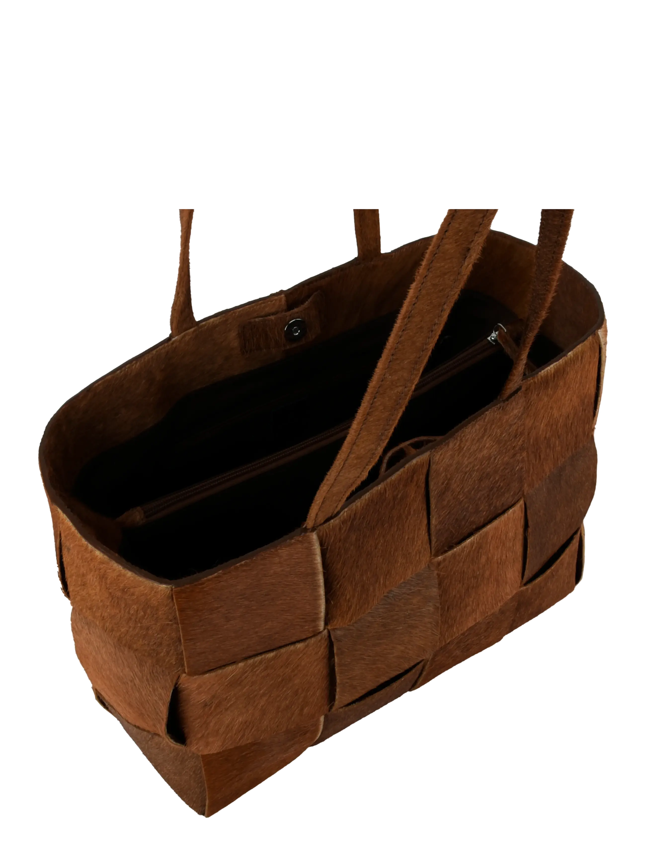 Adax - Molino braided handbag Olympia - shoppingväskor - caramel - 4