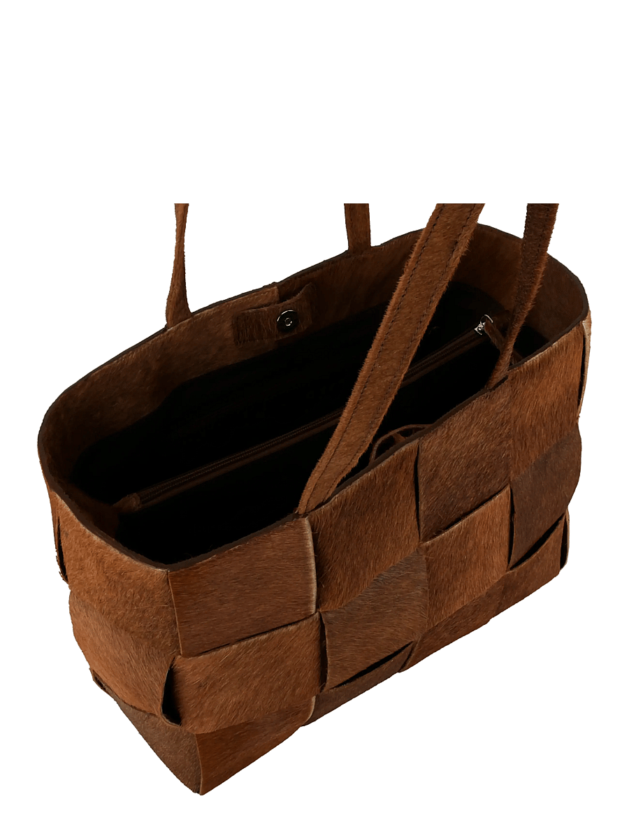 Adax - Molino braided handbag Olympia - shoppingväskor - caramel - 4