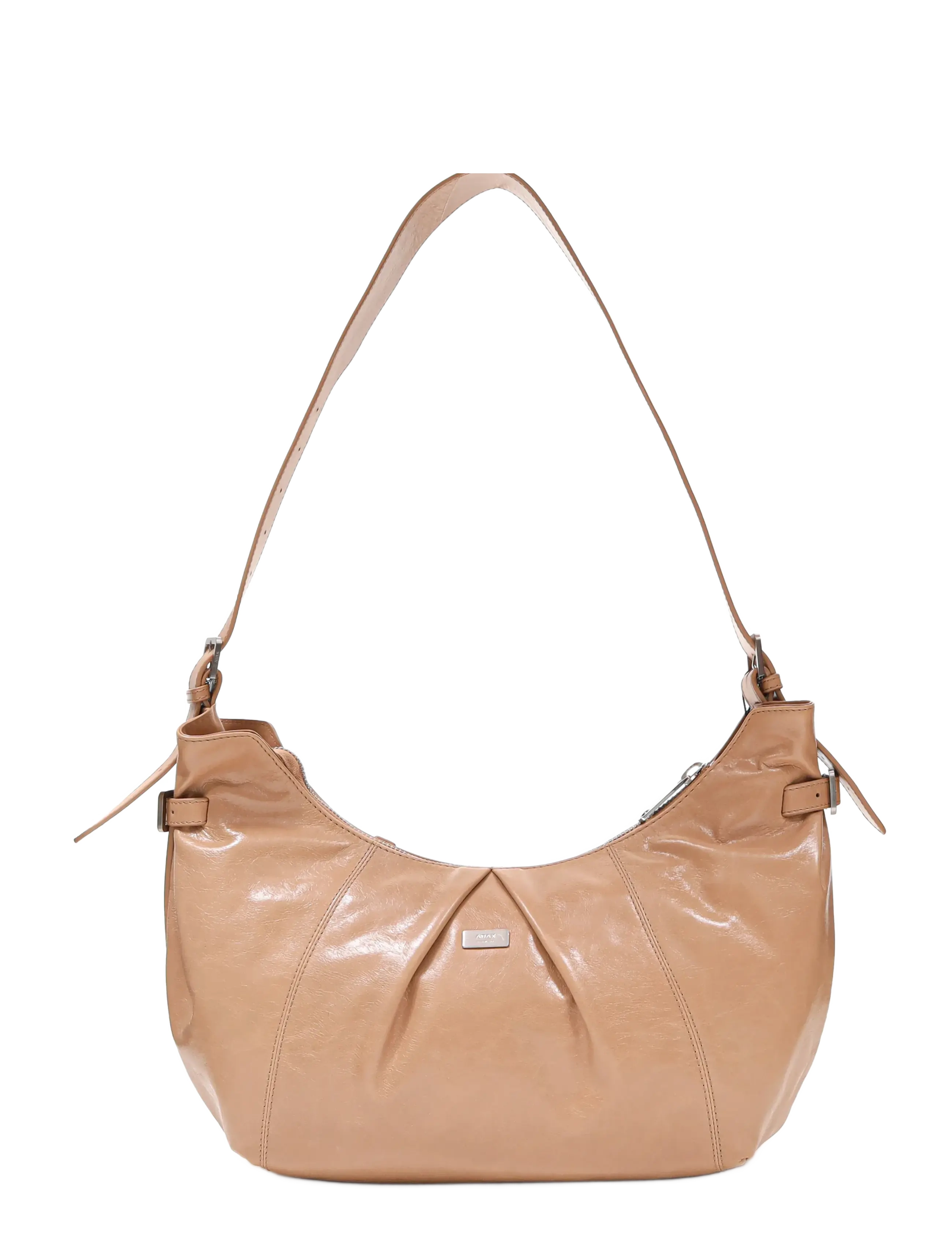 ADAX Milano Schulter Tasche Pascale Beige - One Size - Damen