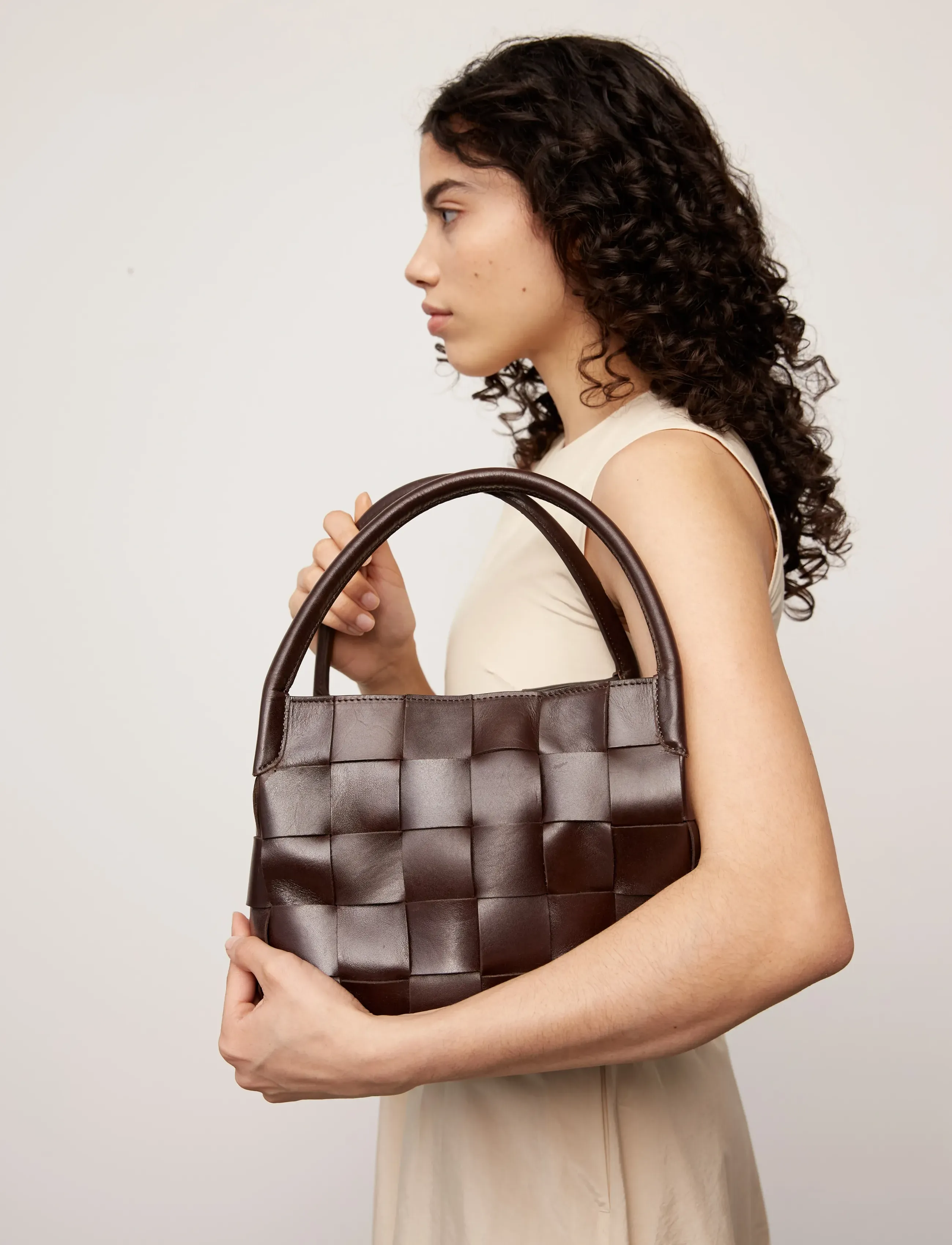Adax Limona Shoulder Bag Eliana, Kvinder, Vævet Skuldertaske, Sort, Str: ONE SIZE