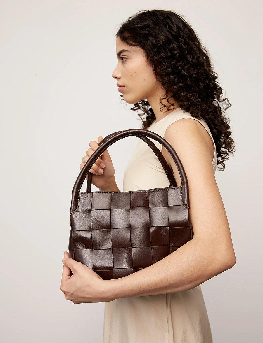 Adax - Limona shoulder bag Eliana - moetrendid - dark brown - 0