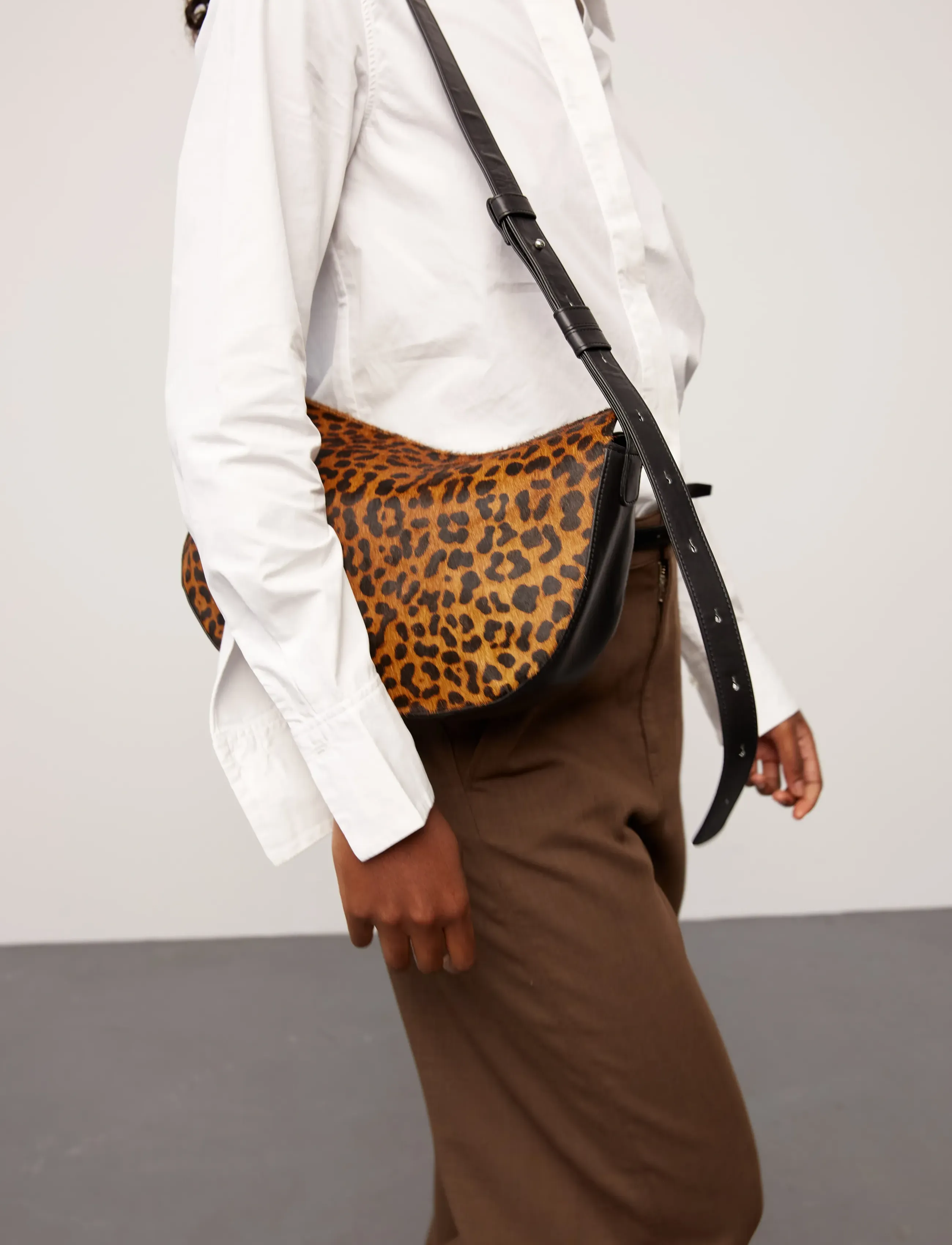 Adax - Amalfi leo shoulder bag Alba - modetrends - brown leo - 5