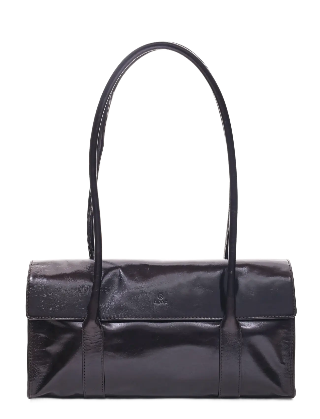 Adax Milano shoulder bag Juliette - Skuldertasker - DARK BROWN / black