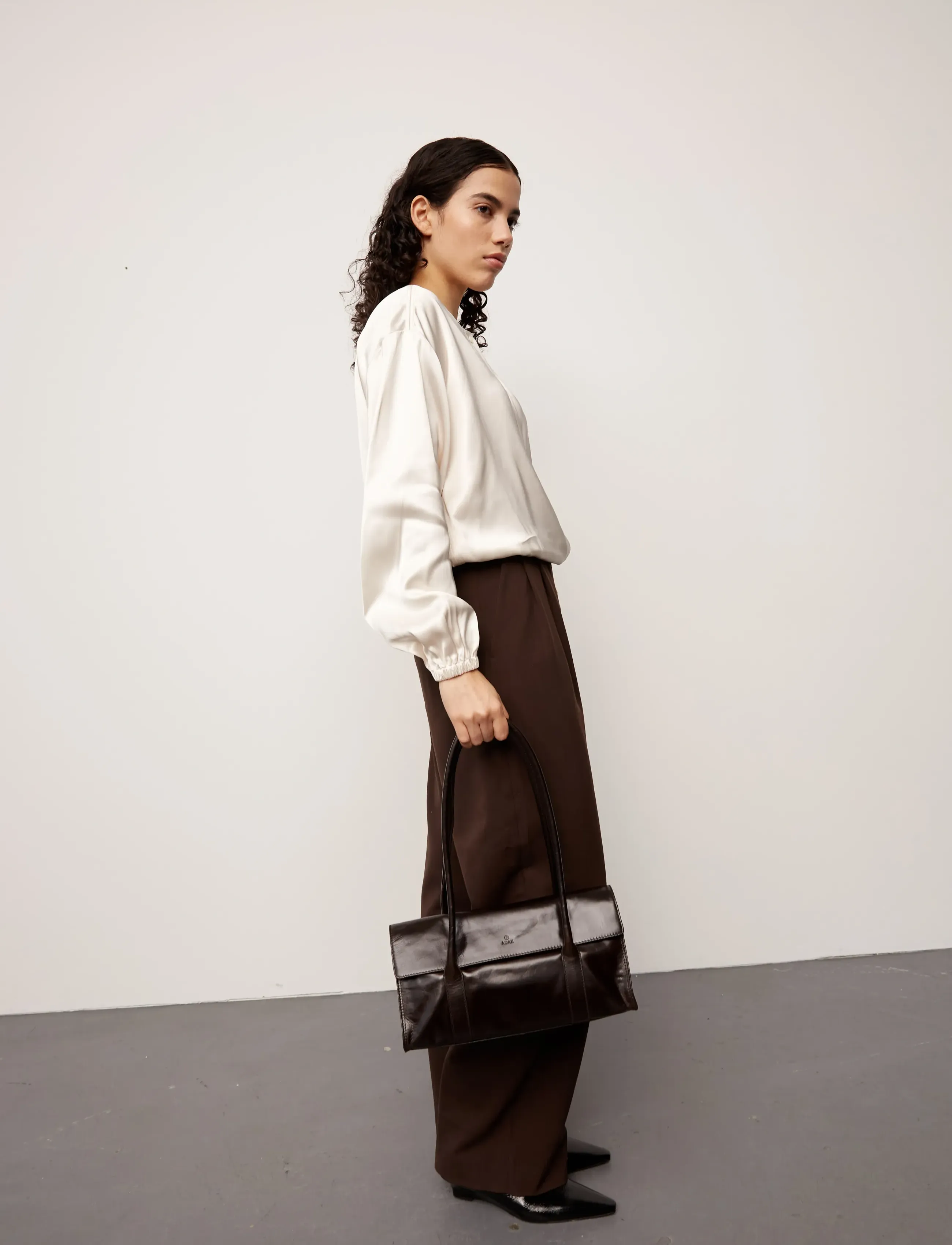 Adax - Milano shoulder bag Juliette - modetrender - dark brown - 5