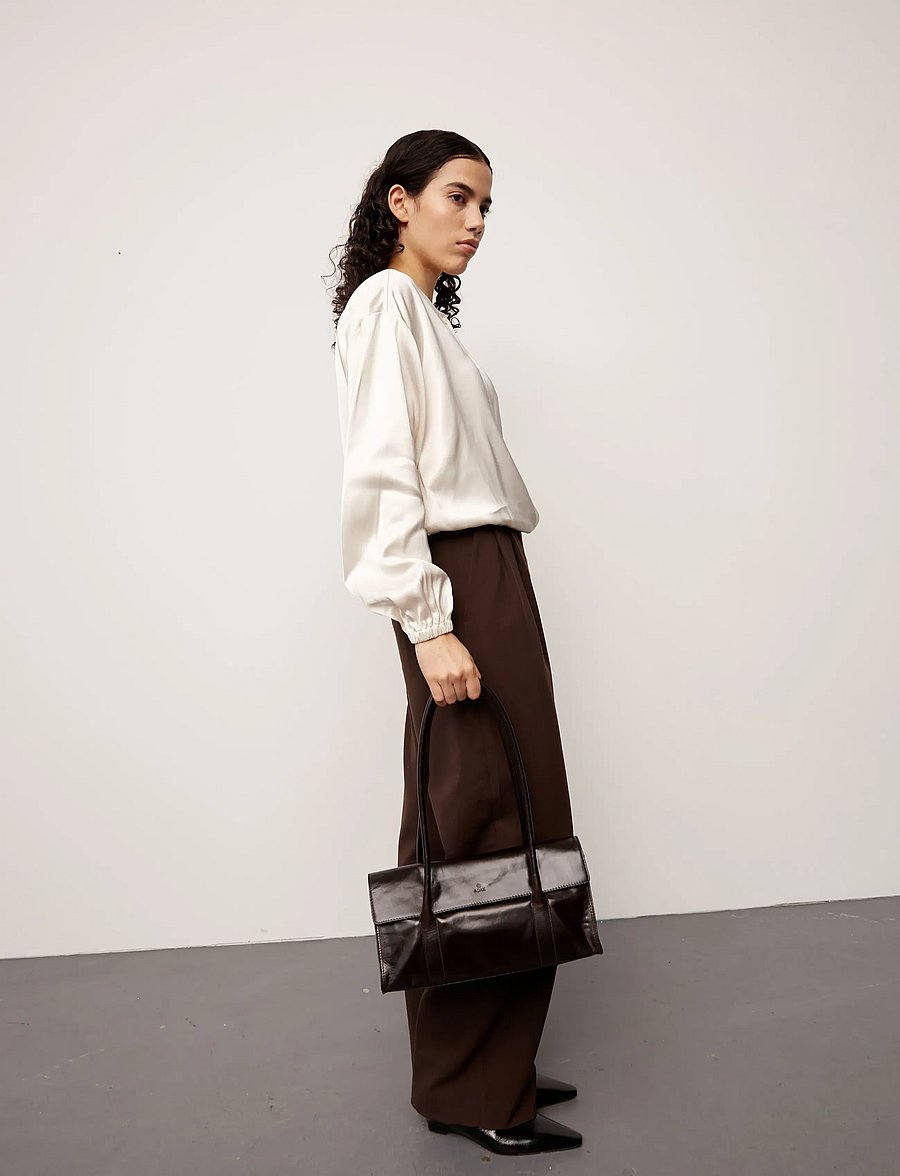 Adax - Milano shoulder bag Juliette - modetrender - dark brown - 5