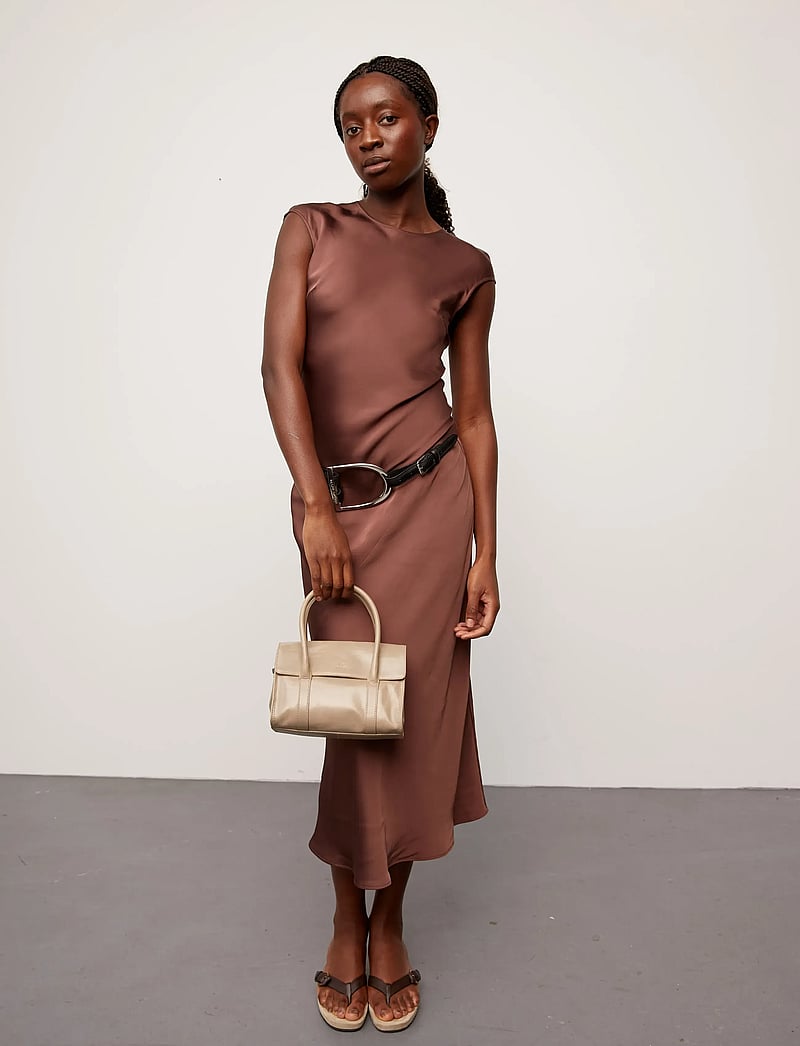 Adax - Milano shoulder bag Evelyne - speciella tillfällen - stone - 5