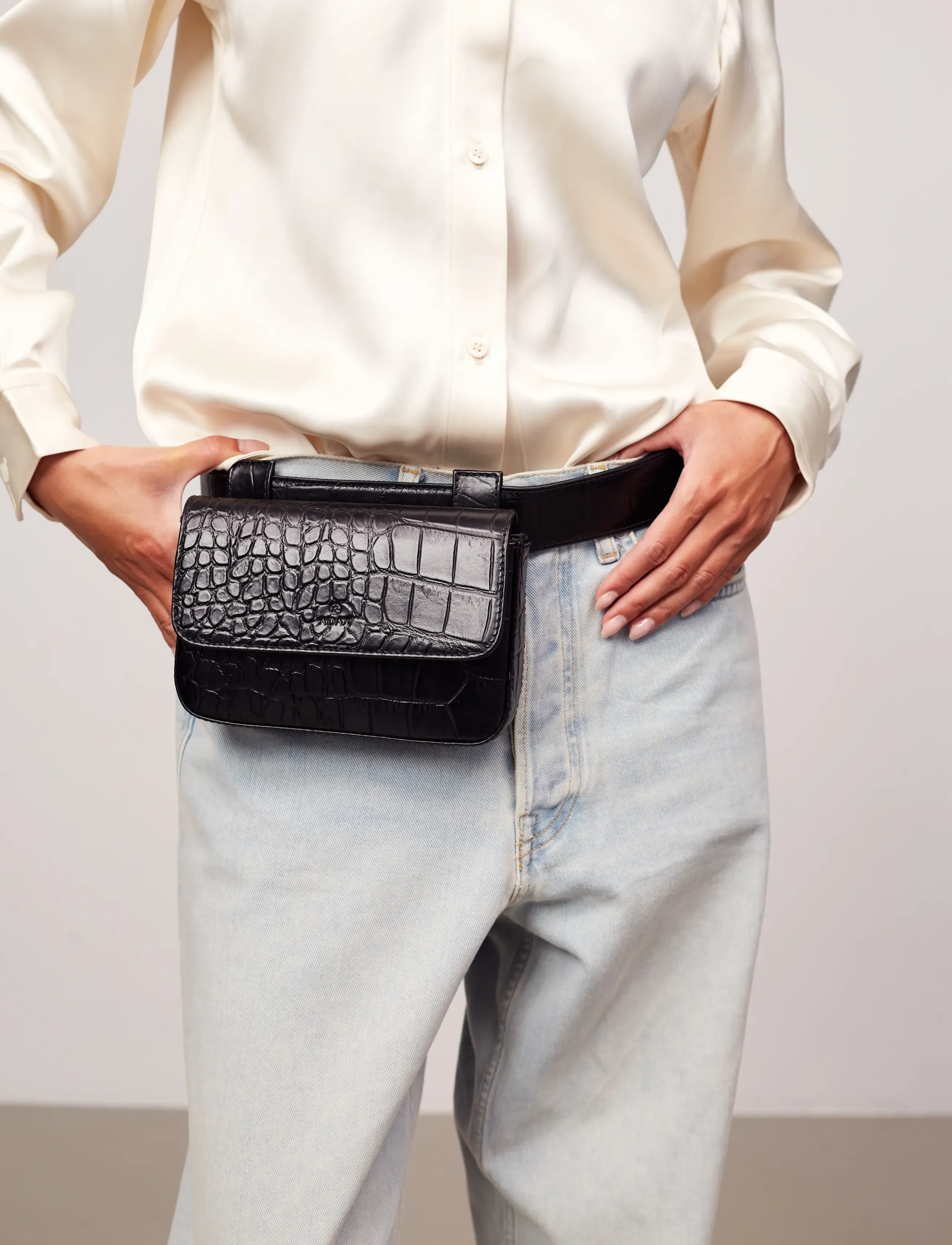 Adax Teramo Belt Bag Alina, One Size, Black, Tasker > Bum Bags, Dame