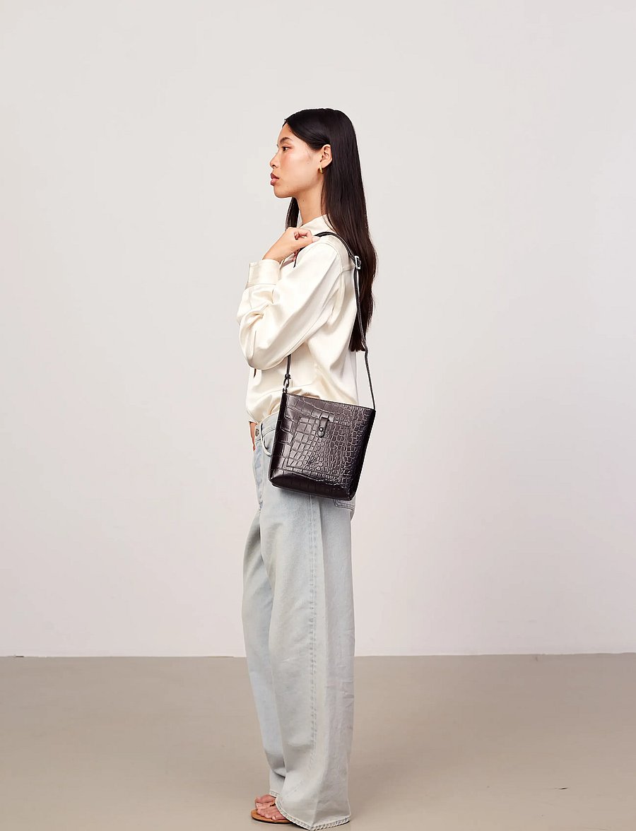 Adax - Teramo shoulder bag Coral - dark brown - 5