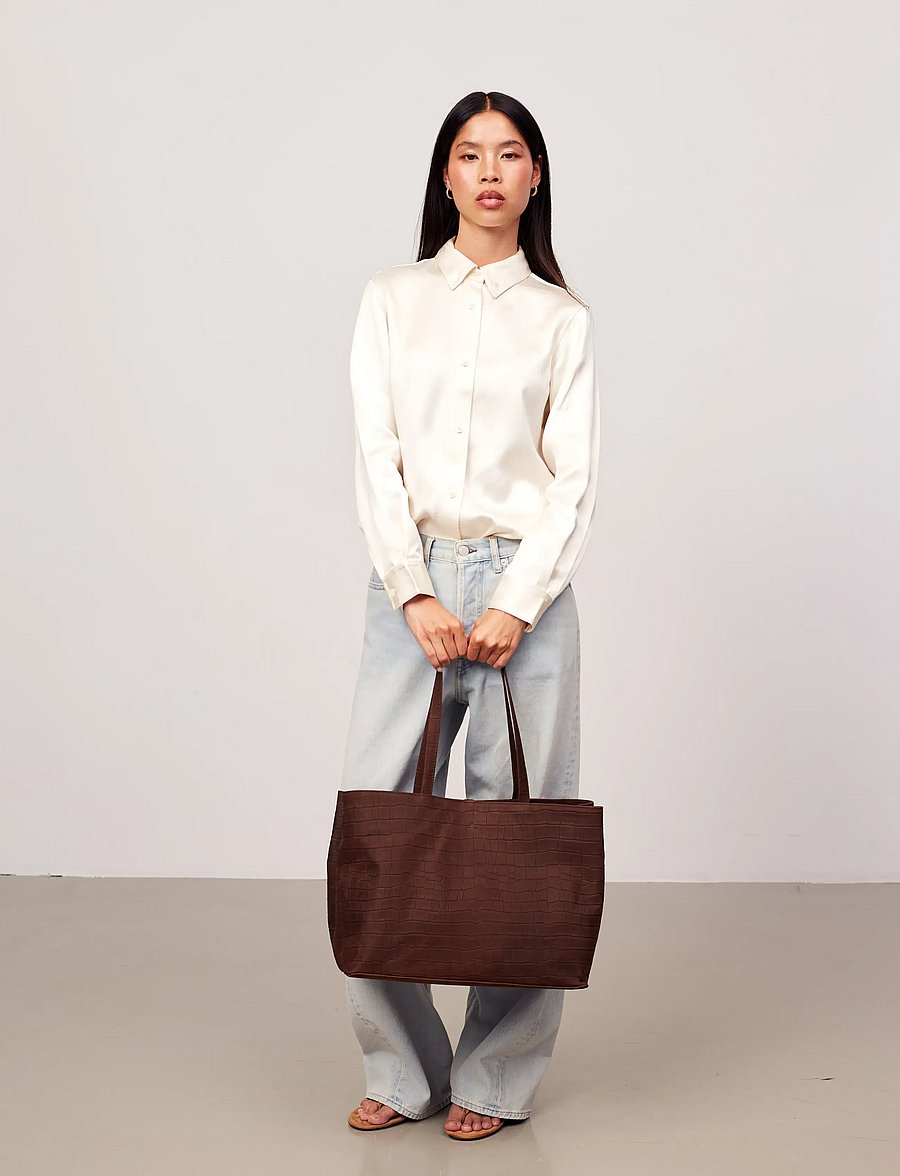 Adax - Capri shopper Alvilda - ostukotid - chocolate - 0