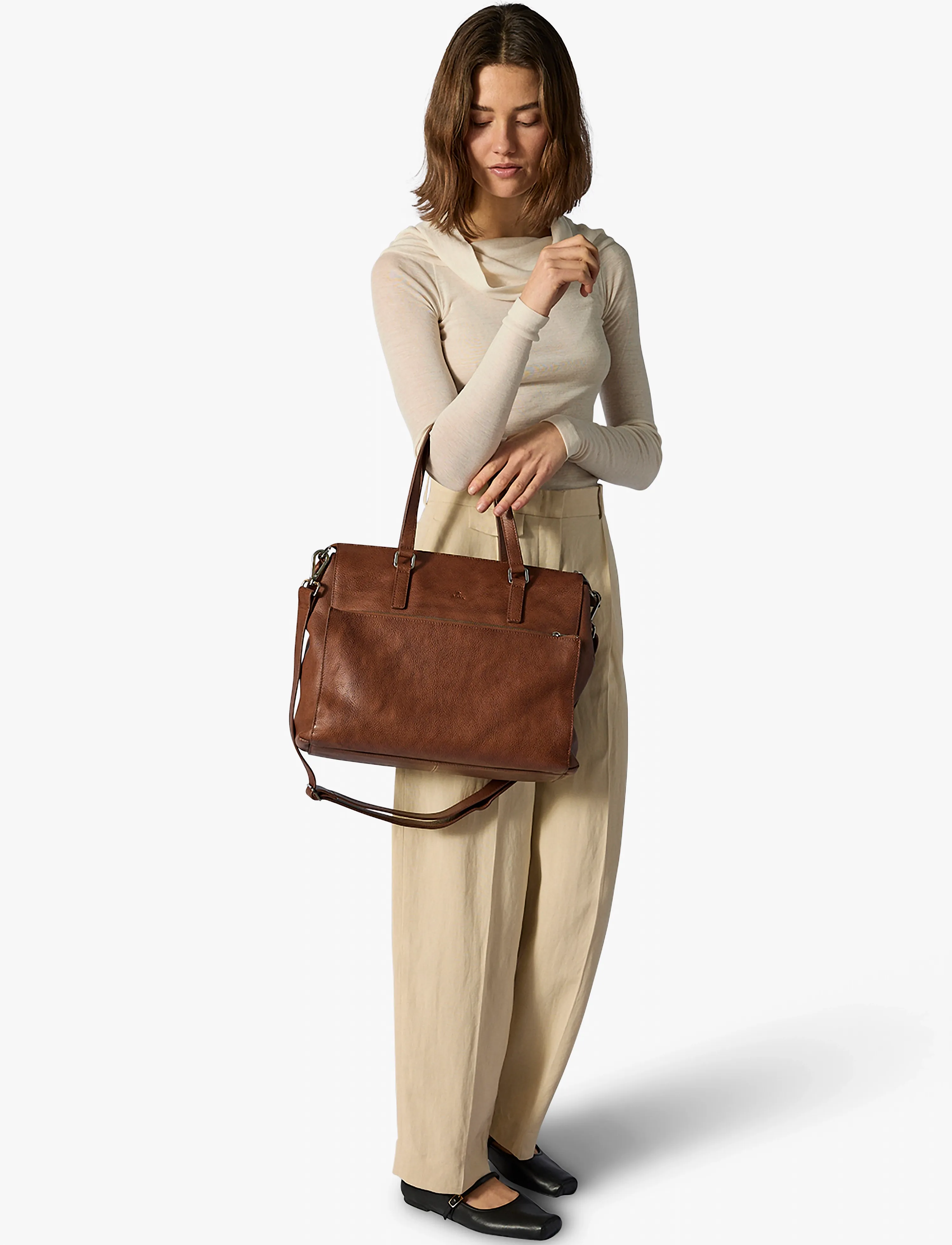 Adax - Napoli working bag Malika 14" - caramel - 5