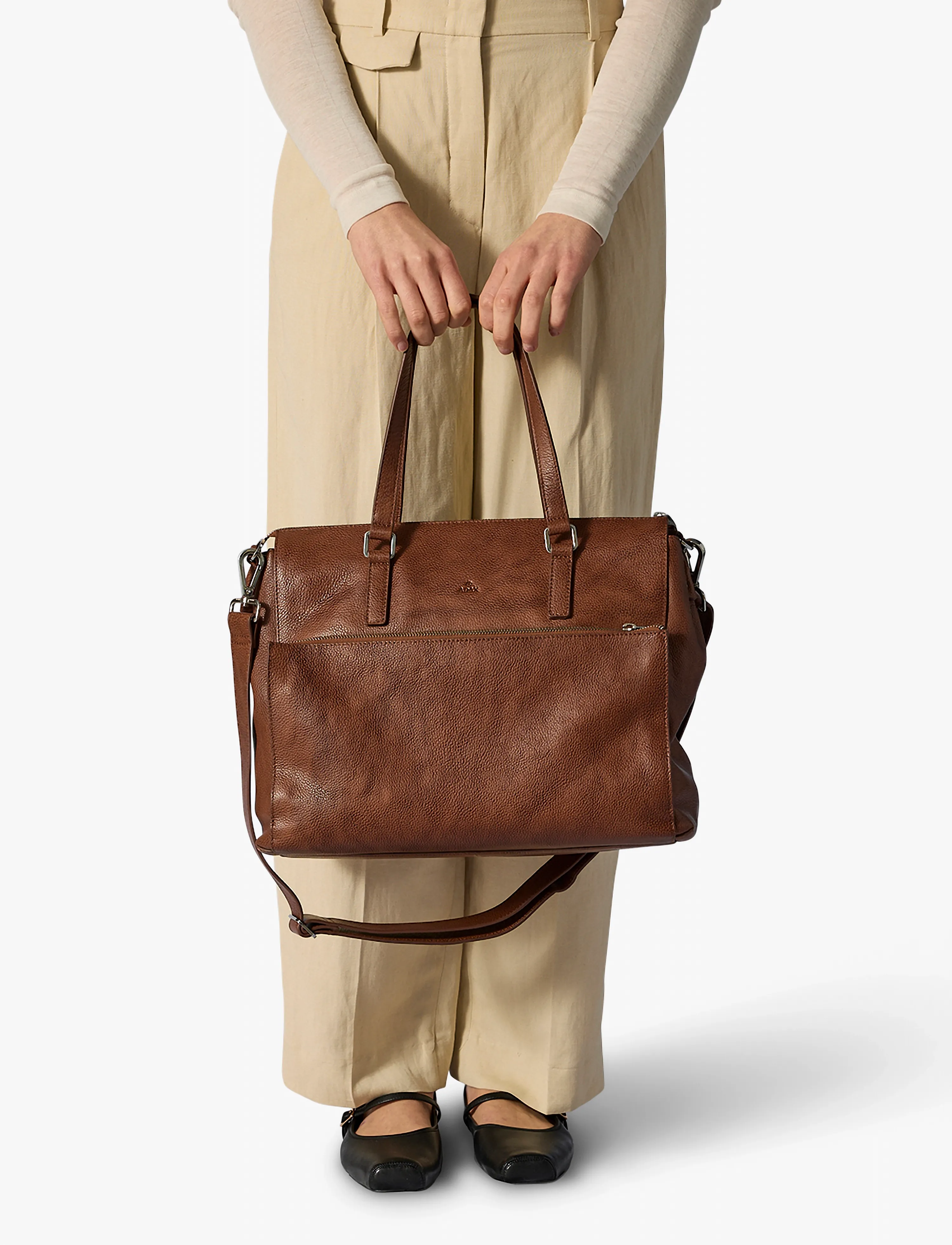 Adax Napoli working bag Malika 14" - Väskor - CARAMEL / brown