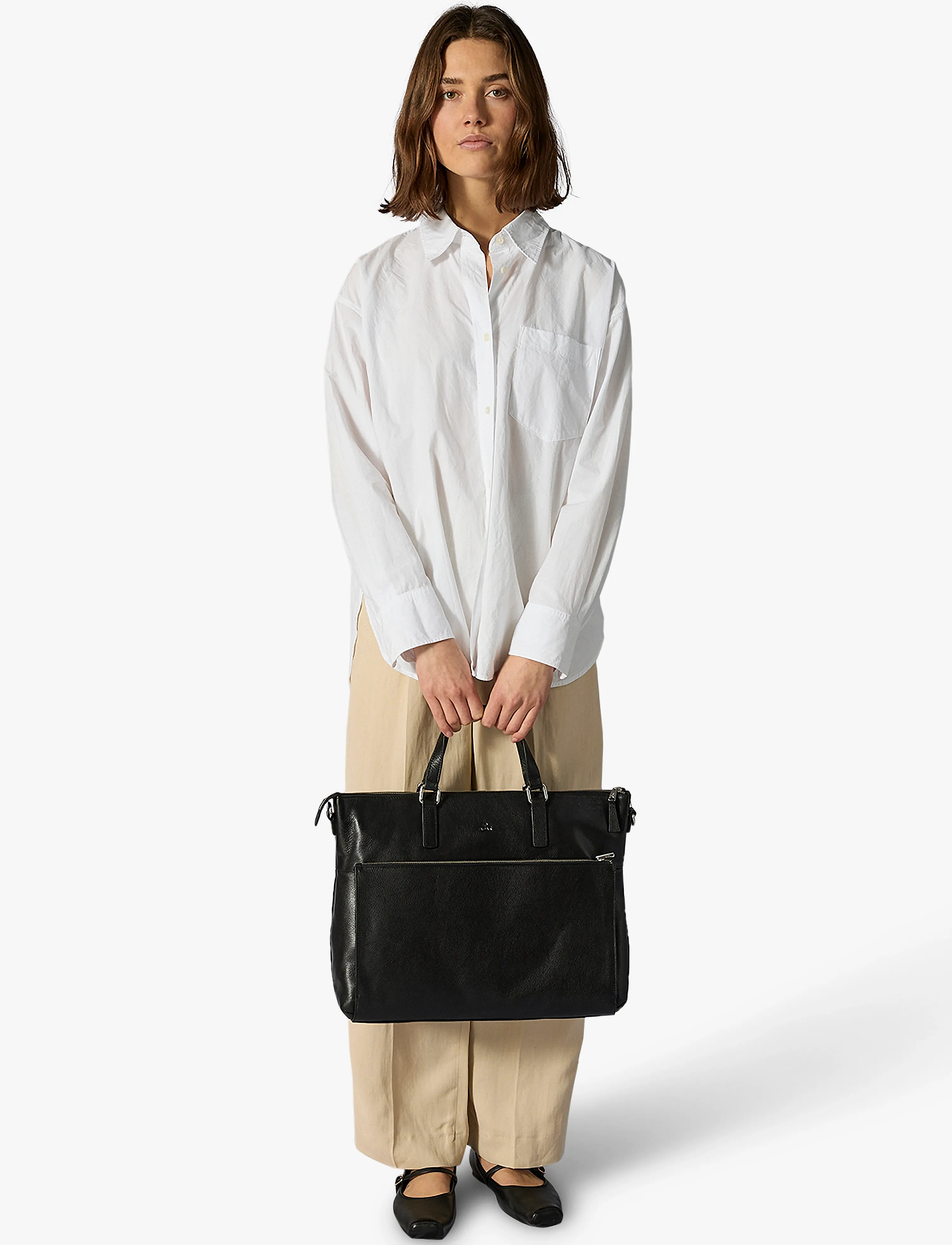 Adax - Napoli working bag Sasha 17" - vinsældir í tísku - black - 5