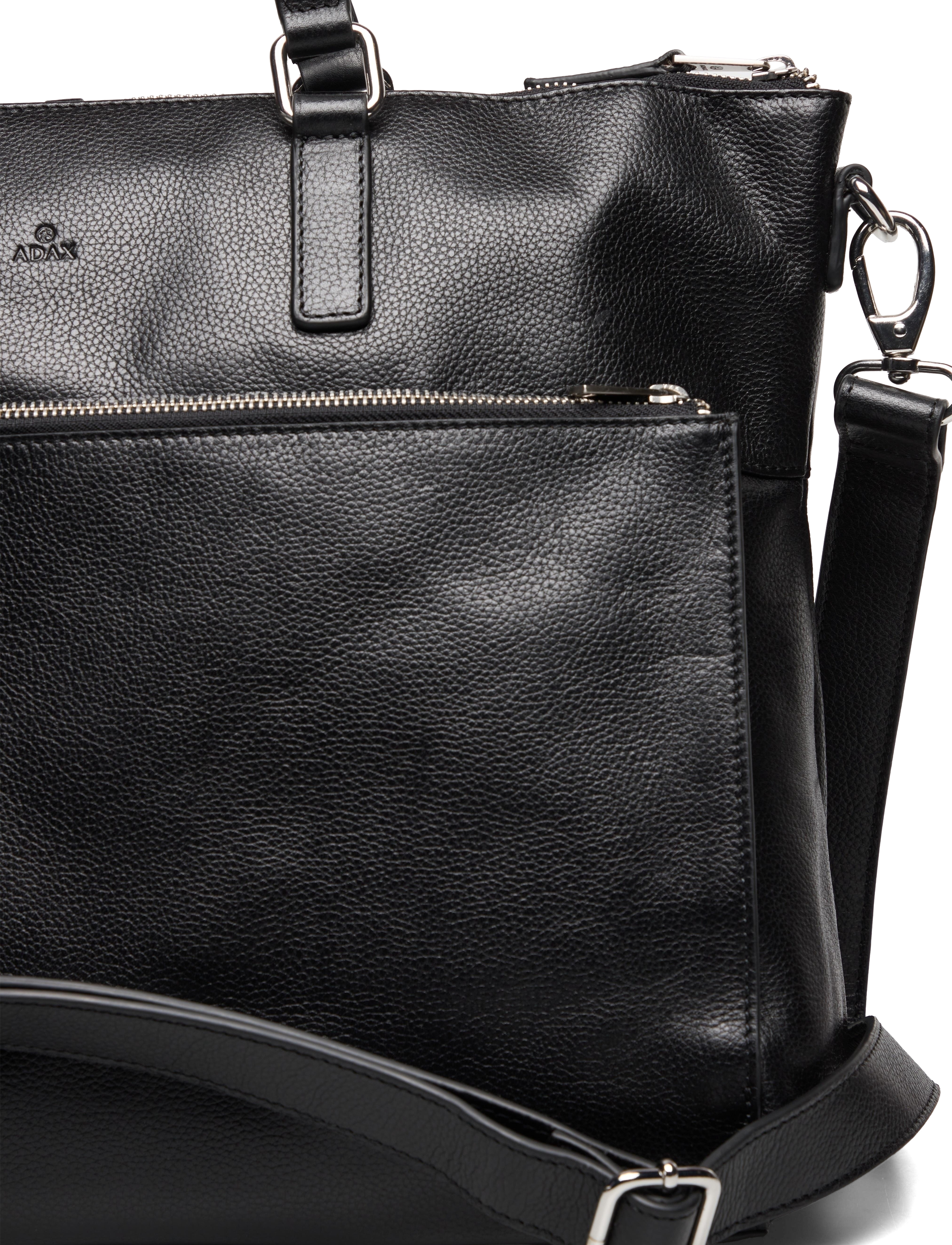 Adax - Napoli working bag Sasha 17" - vinsældir í tísku - black - 3