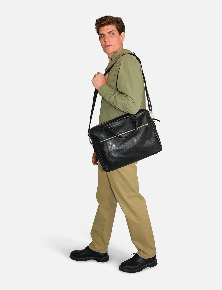 Adax - Catania briefcase Tobias 15,6' - computertasker - black - 0