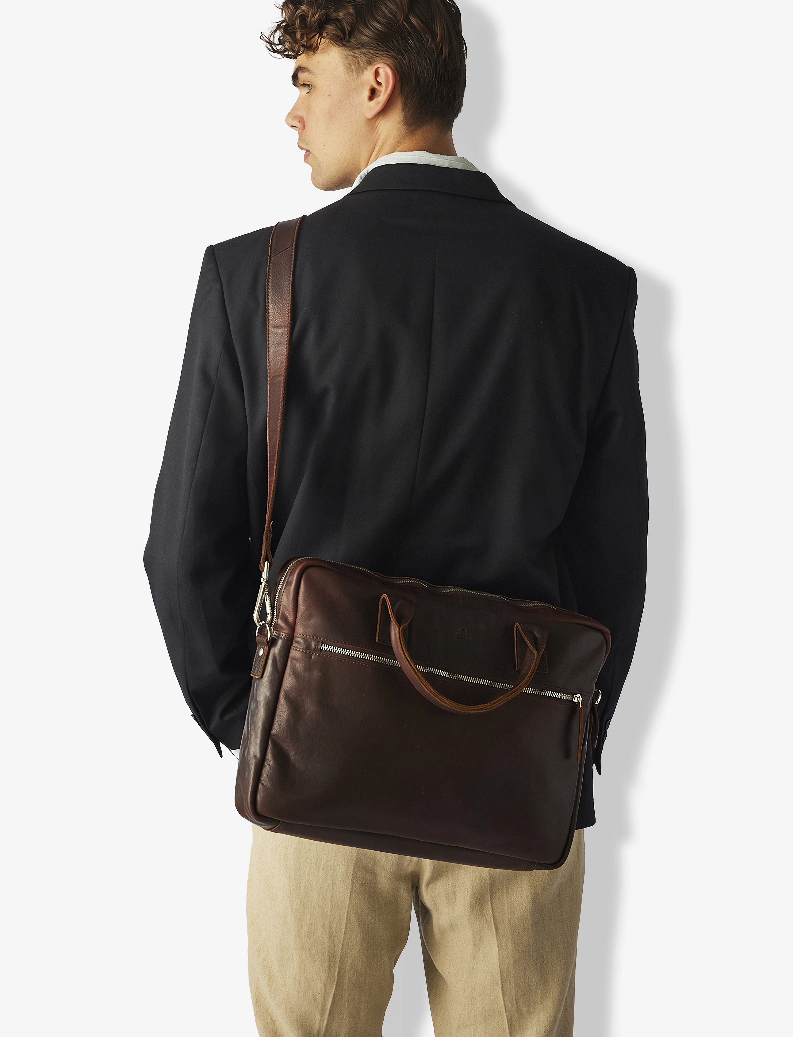 Adax - Catania briefcase Tobias 15,6' - laptoptassen - dark brown - 1