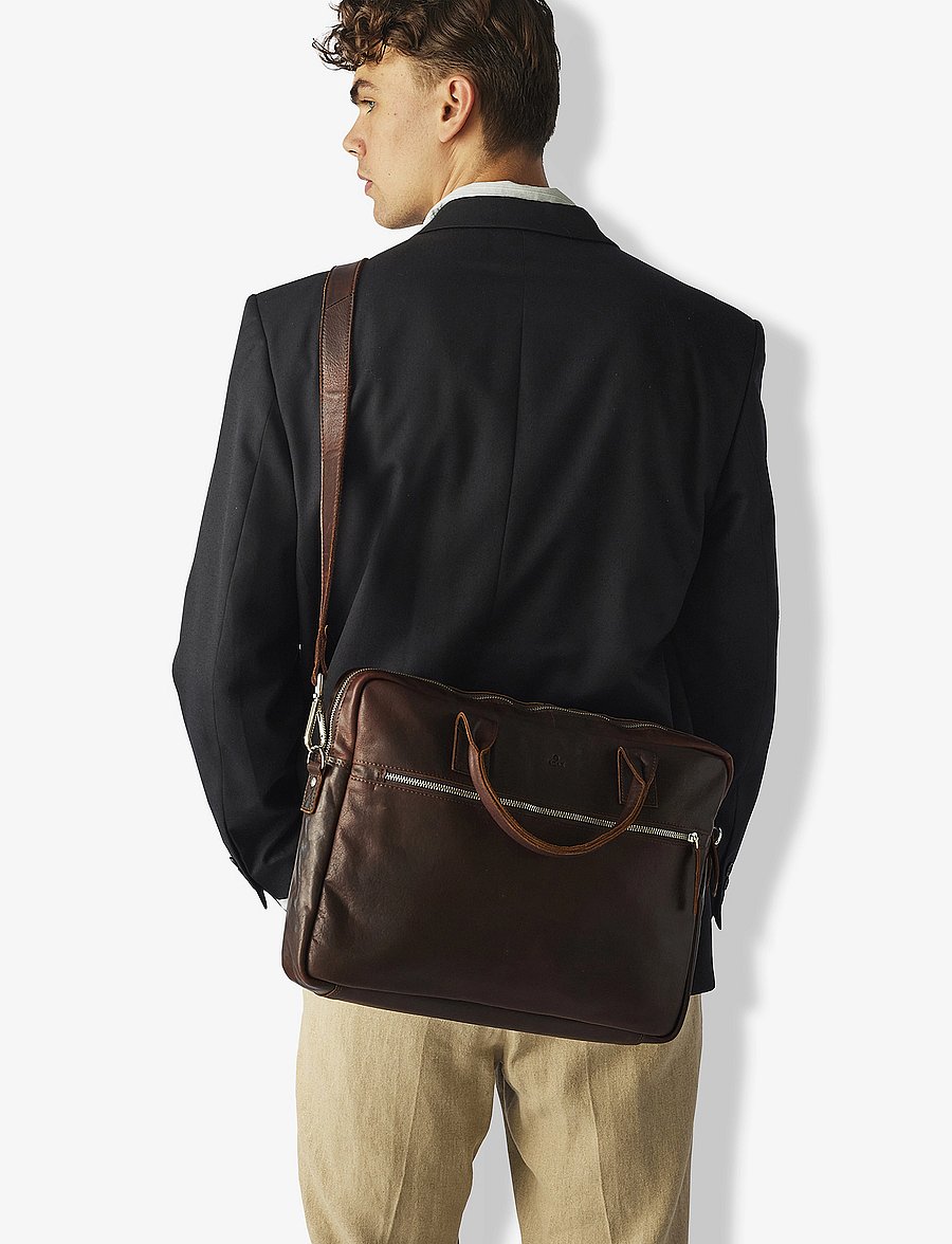 Adax - Catania briefcase Tobias 15,6' - computertasker - dark brown - 1