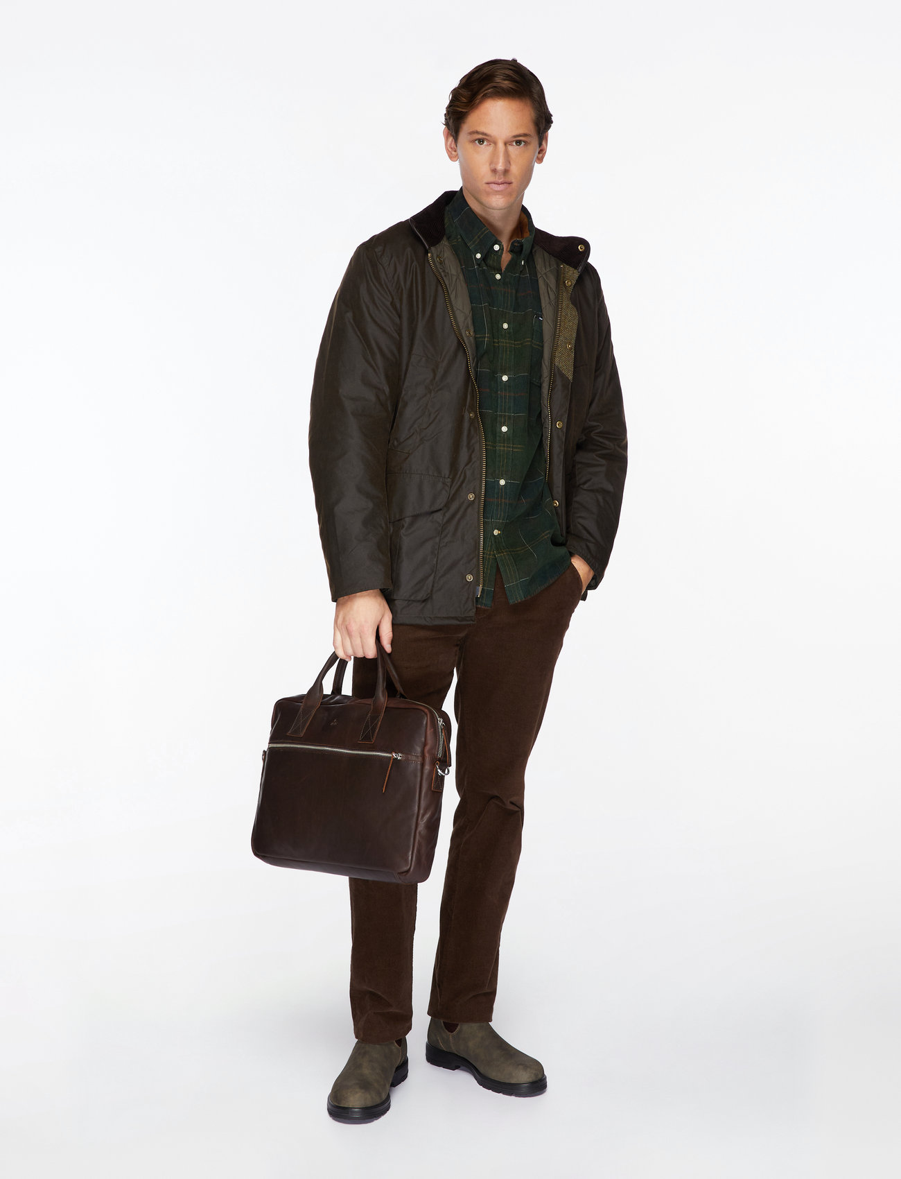 Adax - Catania briefcase Tobias 15,6' - sülearvutikotid - dark brown - 2