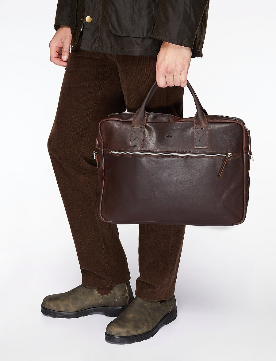 Adax - Catania briefcase Tobias 15,6' - computertasker - dark brown - 0