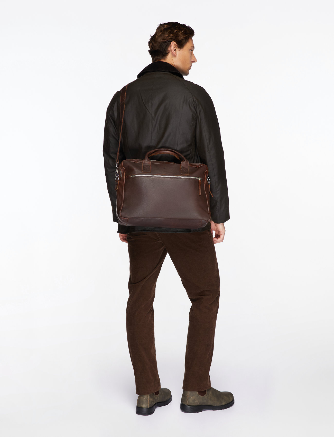 Adax - Catania briefcase Axel 15,6' - computer sleeves & tasker - dark brown - 2
