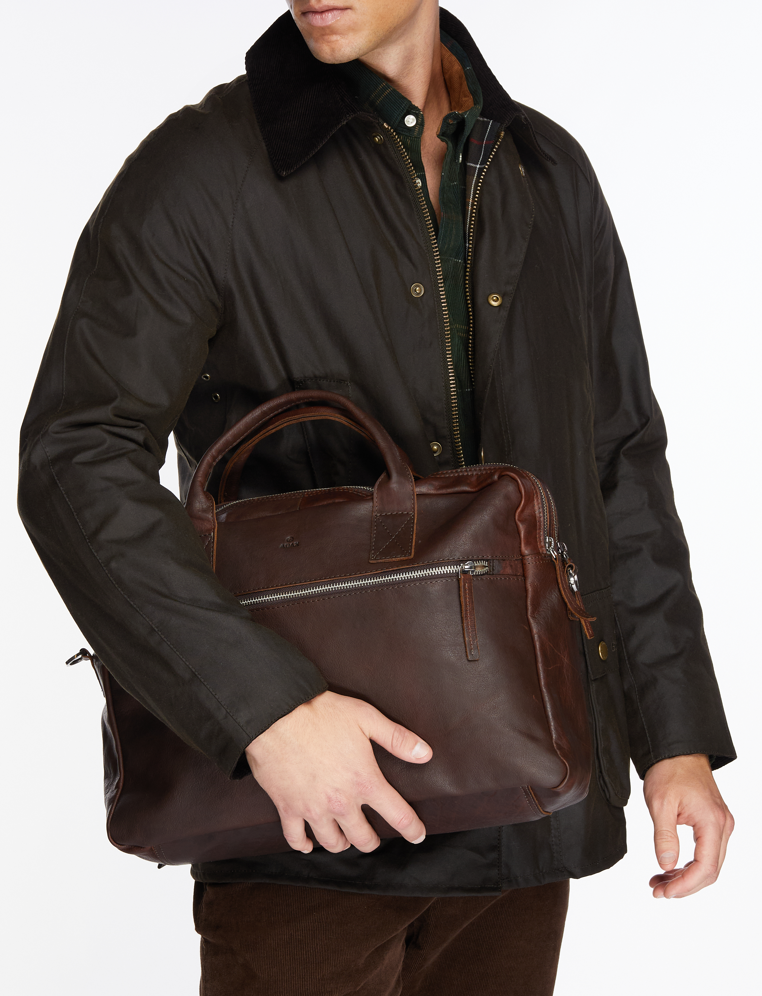 Adax Catania briefcase Axel 15,6' - Laptoptaschen - DARK BROWN / brown