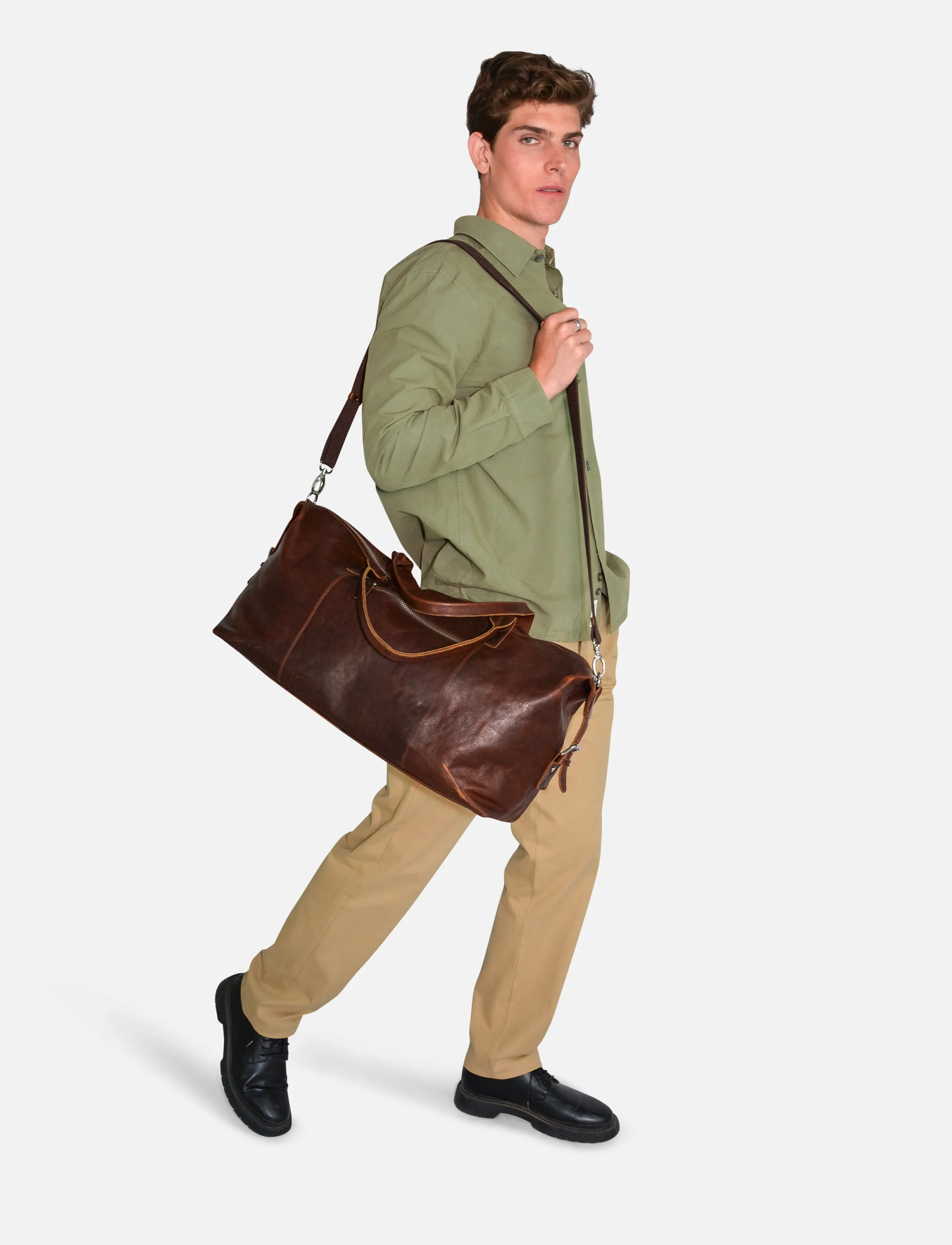 Adax - Catania weekend bag Lasse - fashion trends - dark brown - 5