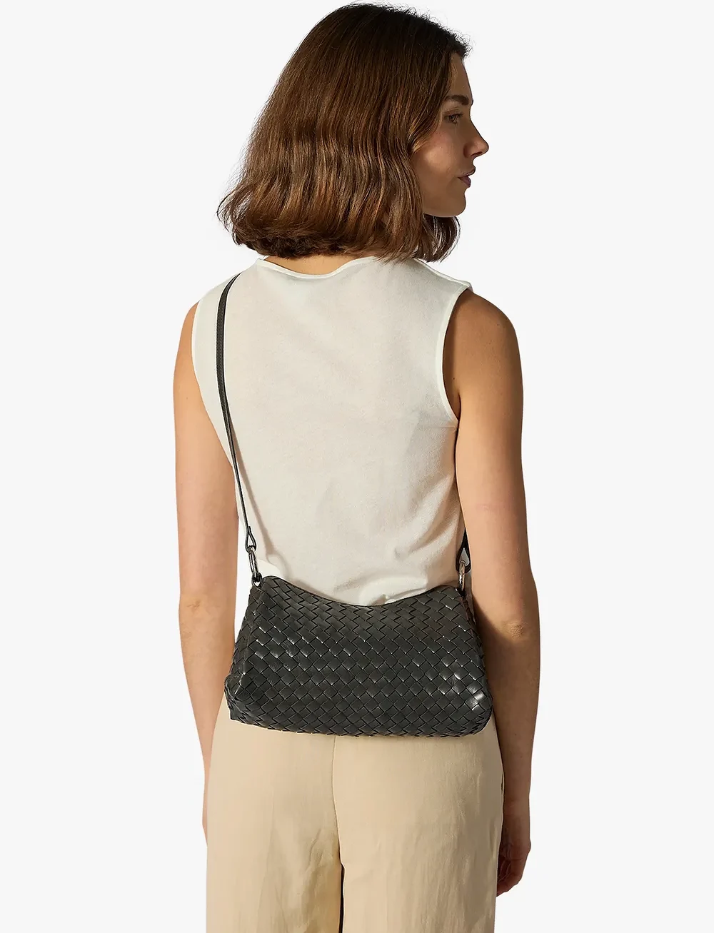 Adax - Salerno shoulder bag Eleonora - speciella tillfällen - charcoal - 0