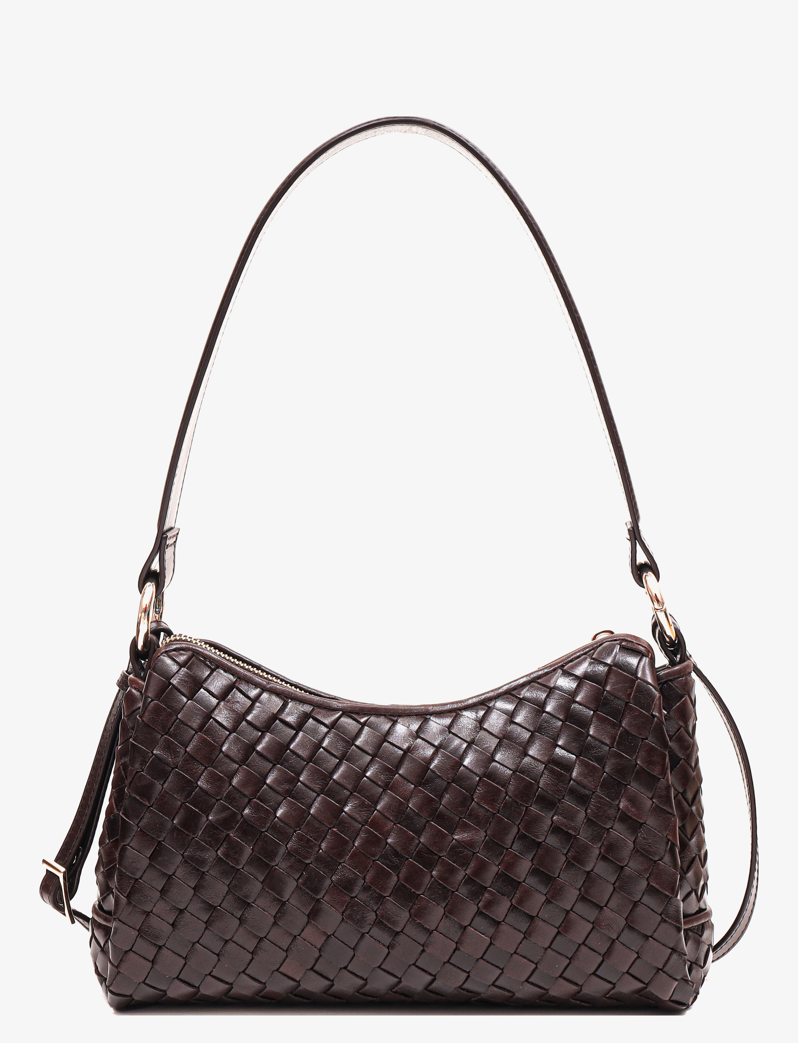 Adax Salerno shoulder bag Eleonora - Schultertaschen - DARK BROWN / brown
