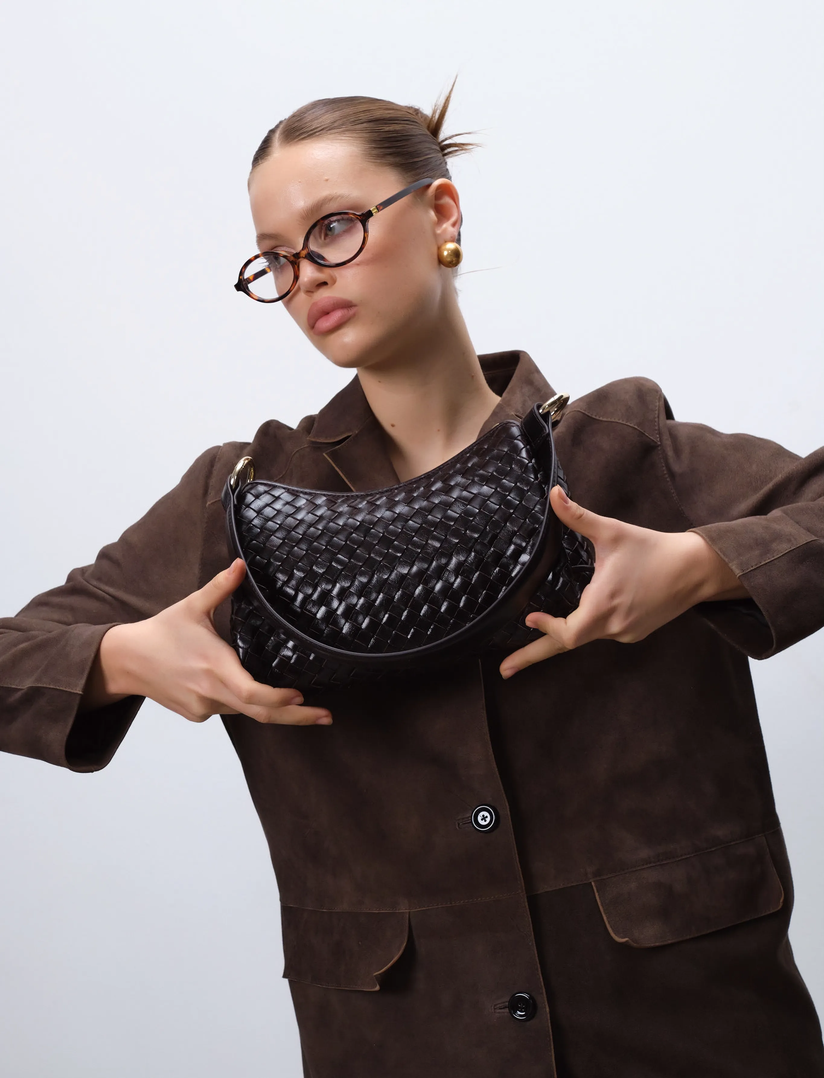 Adax - Salerno shoulder bag Eleonora - fashion trends - dark brown - 5