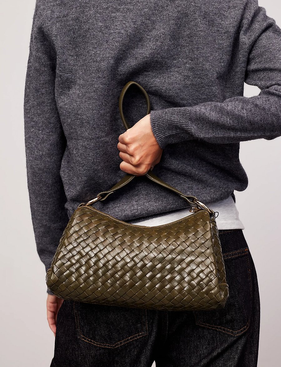 Adax - Salerno shoulder bag Eleonora - modetrends - olive - 0