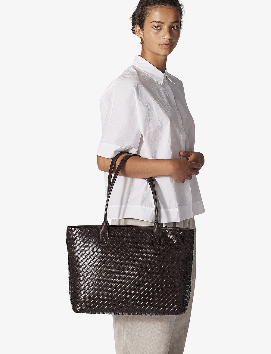 Adax - Salerno handbag Roberta - shopper - dark brown - 0
