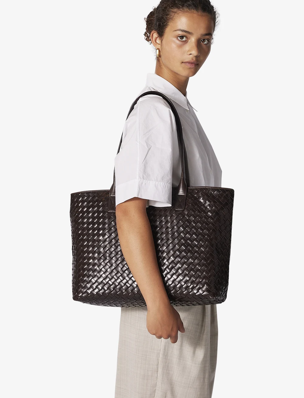 Adax - Salerno handbag Roberta - shoppere - dark brown - 5