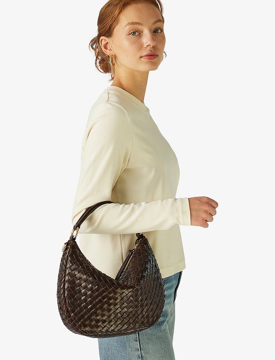Adax - Salerno shoulder bag Marlin - muotitrendit - dark brown - 0