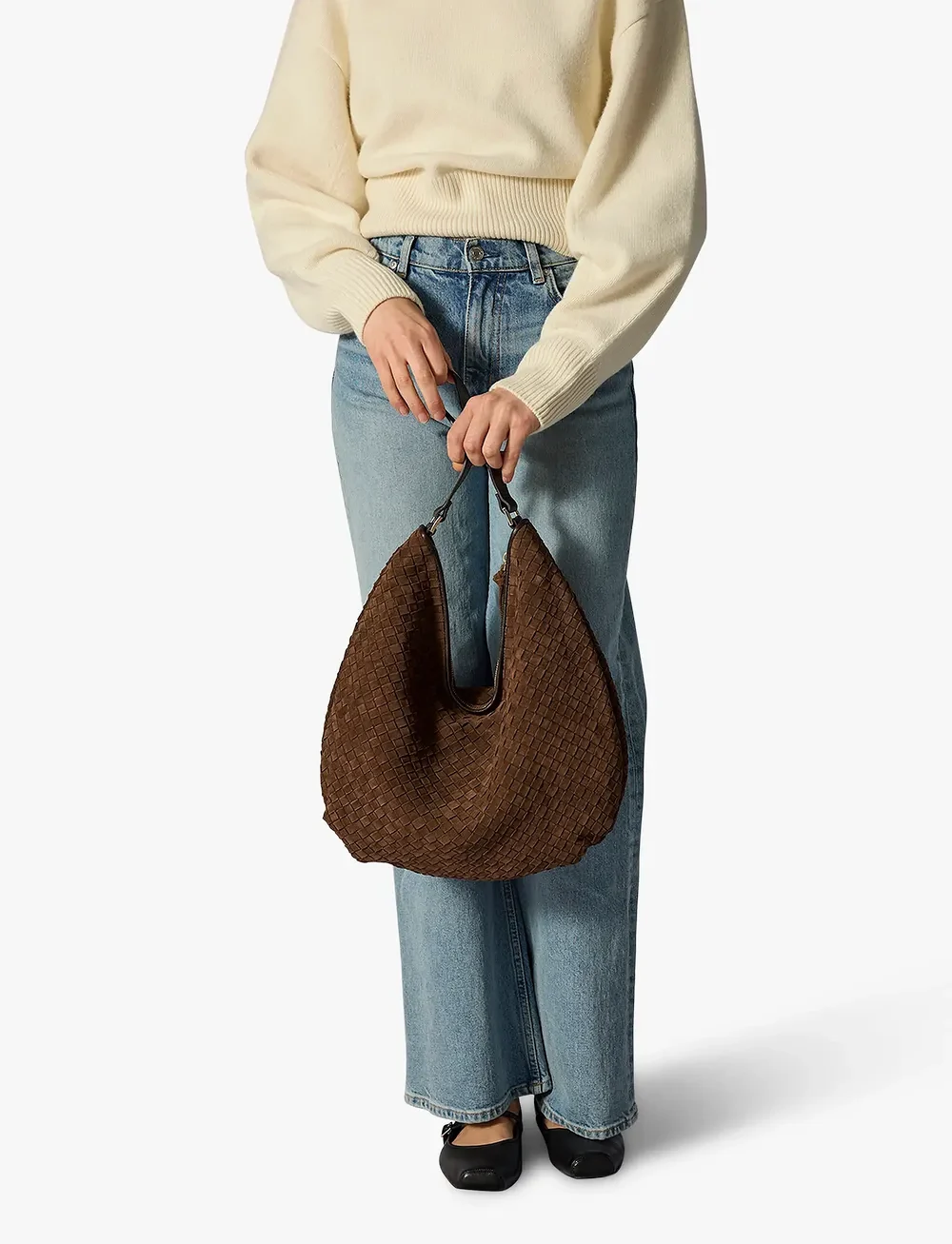 Adax - Rozzano Mindy braided - shoppingväskor - chocolate - 0