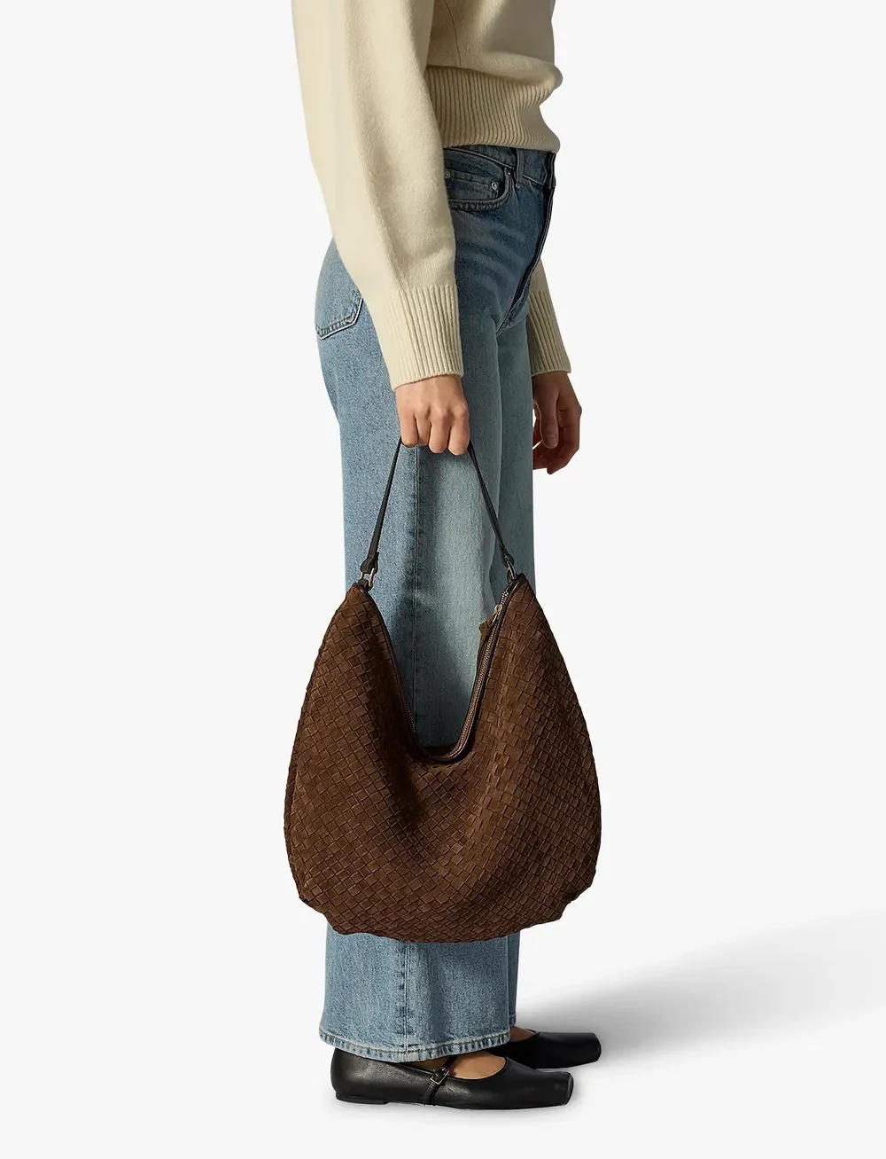 Adax - Rozzano Mindy braided - shoppingväskor - chocolate - 4