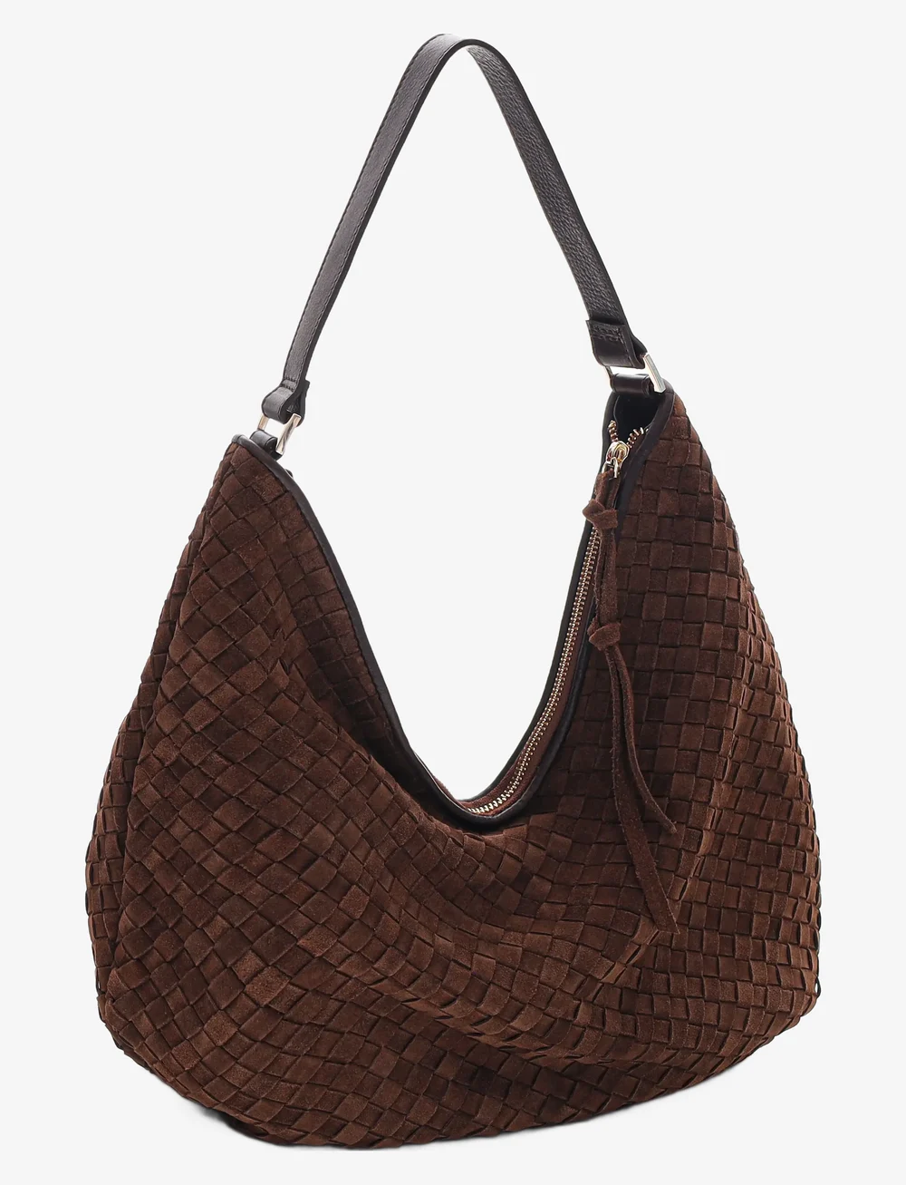 Adax - Rozzano Mindy braided - shoppingväskor - chocolate - 3