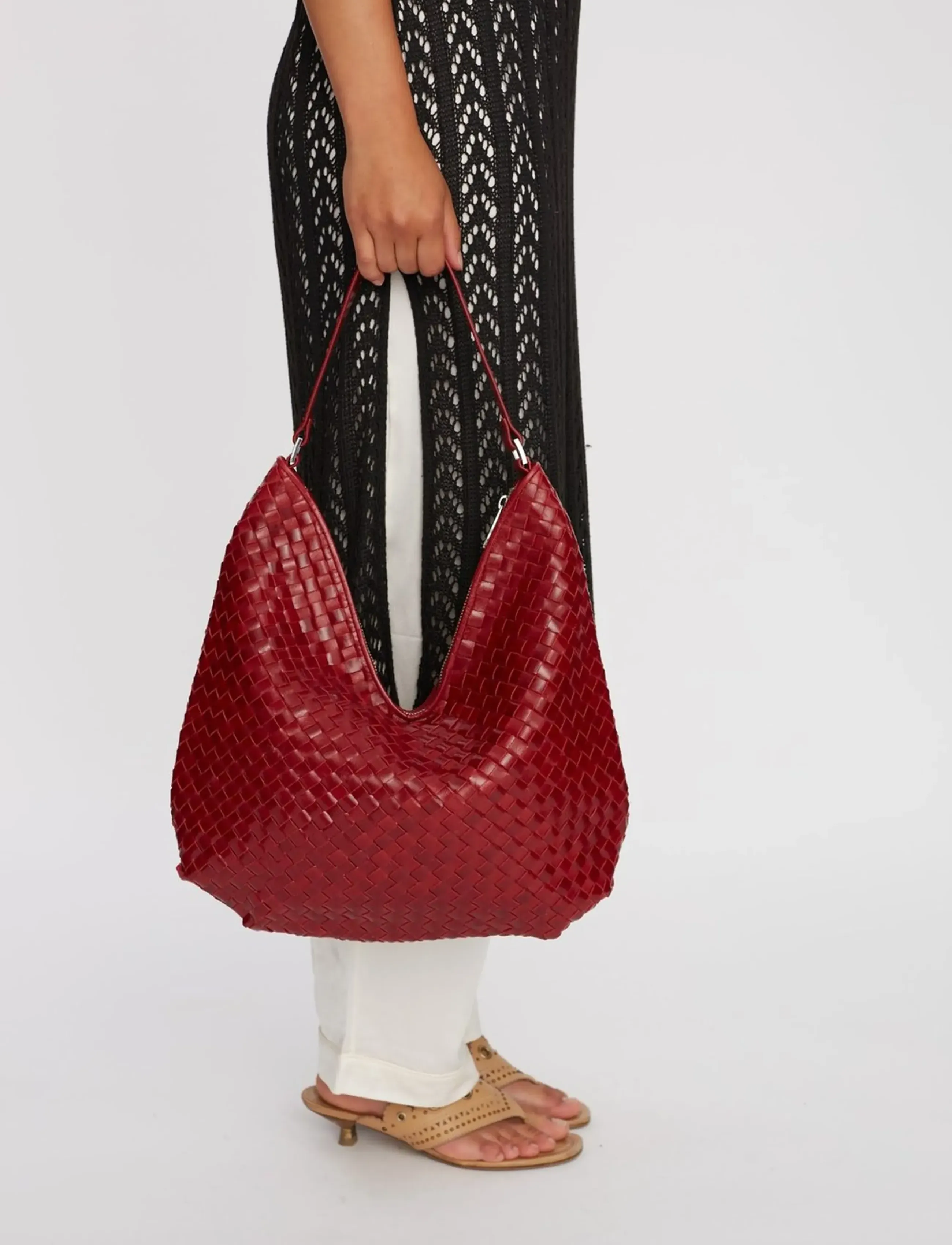 Adax Salerno Shoulder Bag Mindy, One Size, Bags, Burgunderrot - Shoppers, Frauen