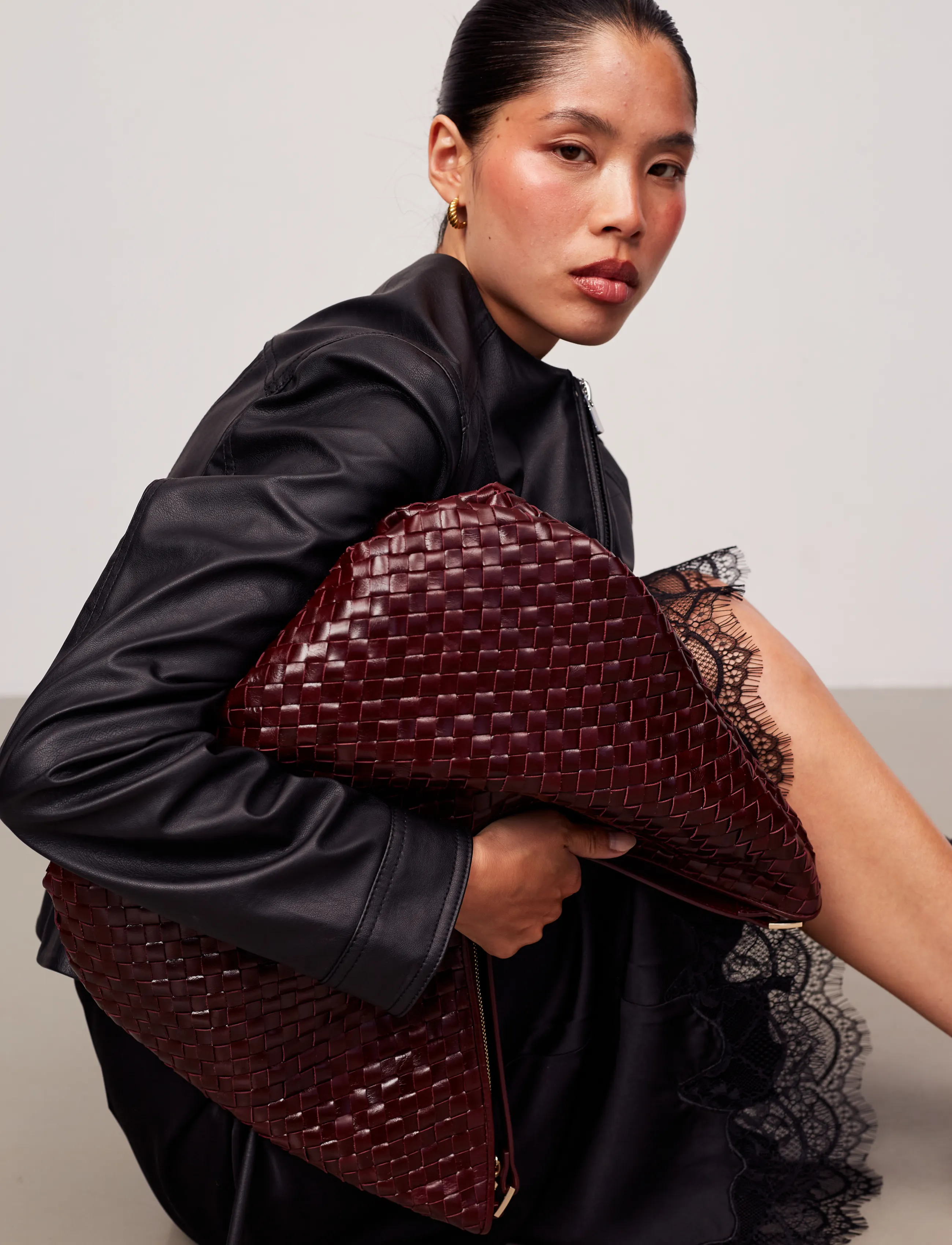 Adax Salerno Shoulder Bag Mindy, One Size, Burgundy, Tasker > Shoppere, Dame