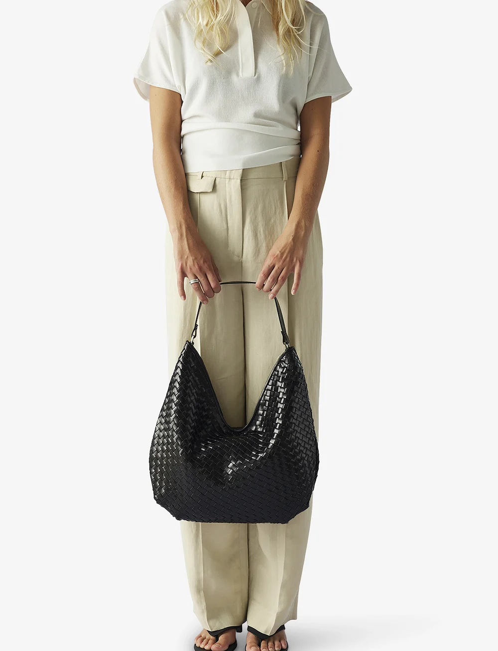 Adax - Salerno shoulder bag Mindy - shoppingväskor - black - 0