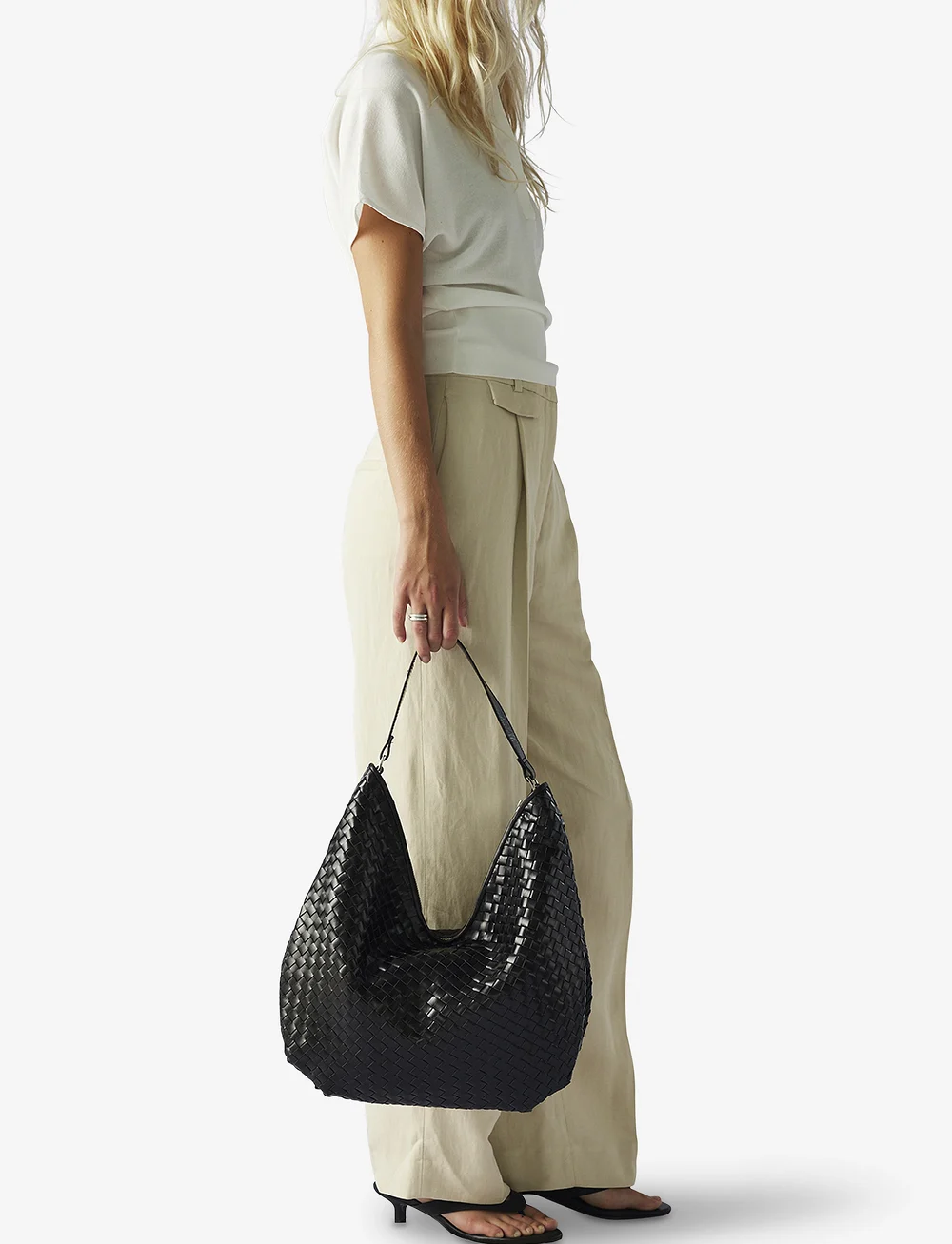 Adax - Salerno shoulder bag Mindy - shoppingväskor - black - 5