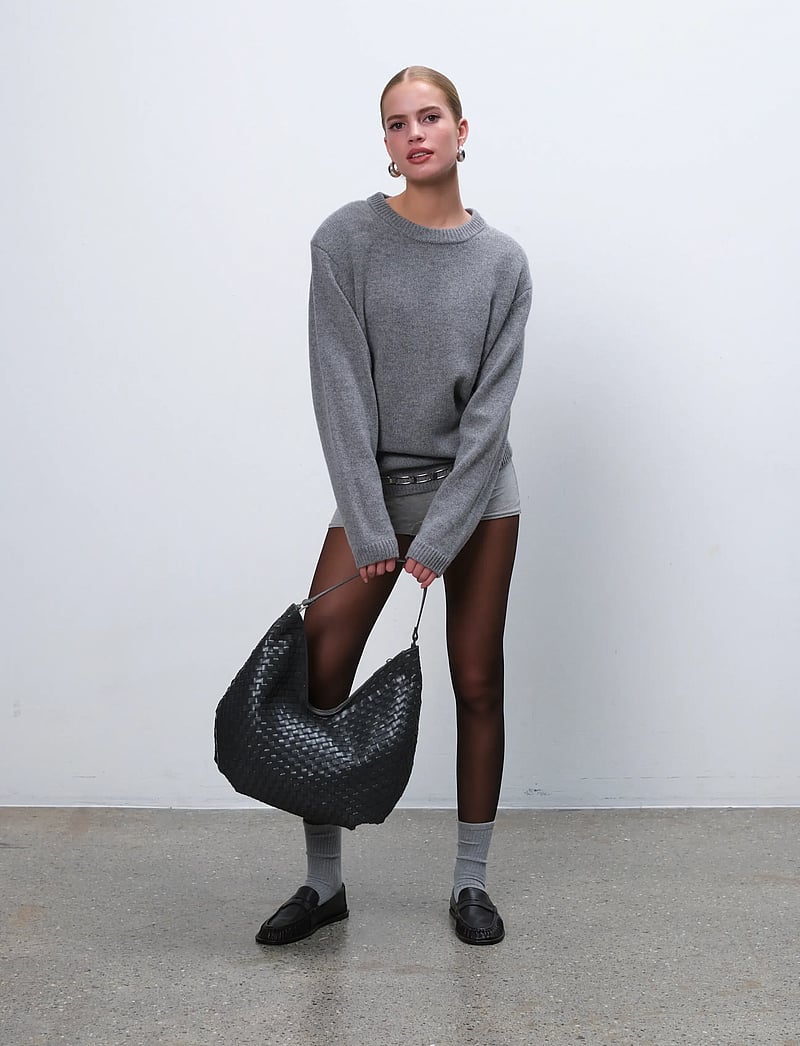 Adax - Salerno shoulder bag Mindy - shoppere - charcoal - 0