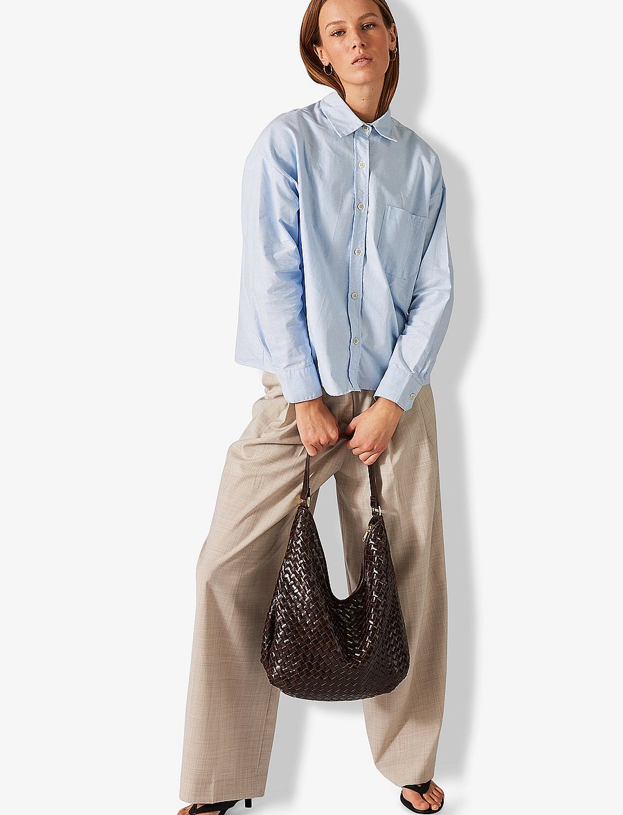 Adax - Salerno shoulder bag Mindy - shoppingväskor - dark brown - 5