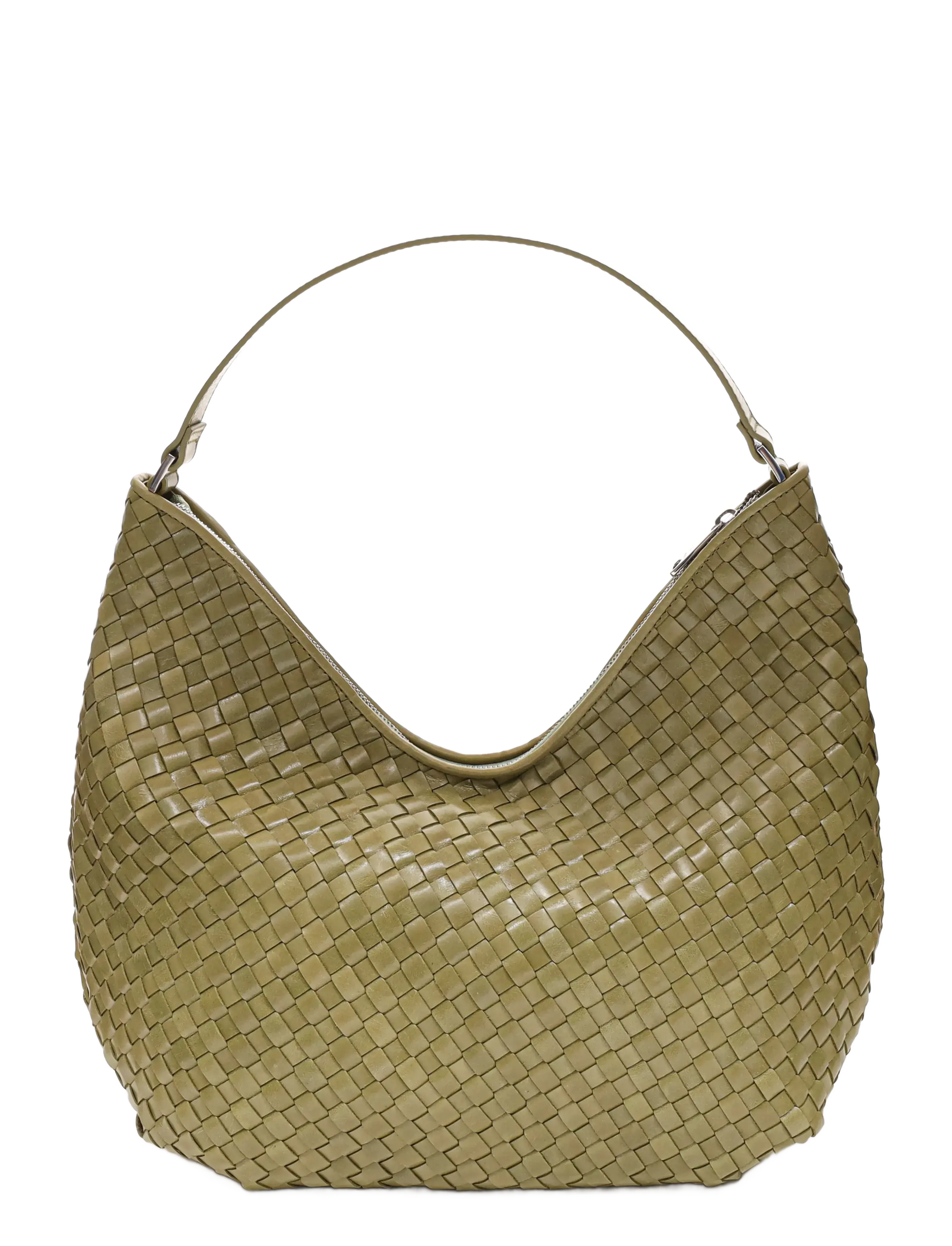 ADAX Salerno Schulter Tasche Mindy Grün - One Size - Damen