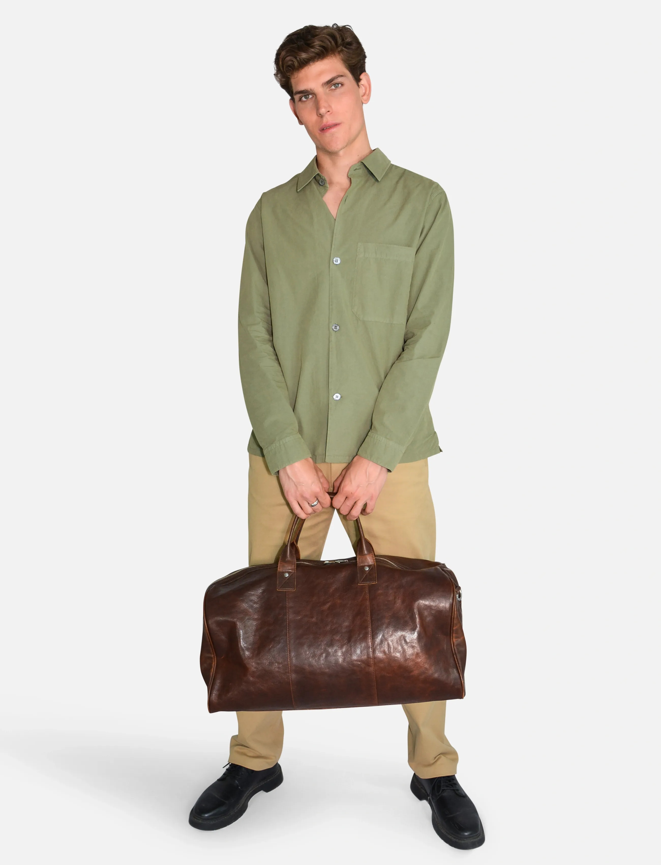 Adax Catania weekend bag Krister - Sacs de Voyage - DARK BROWN / brown